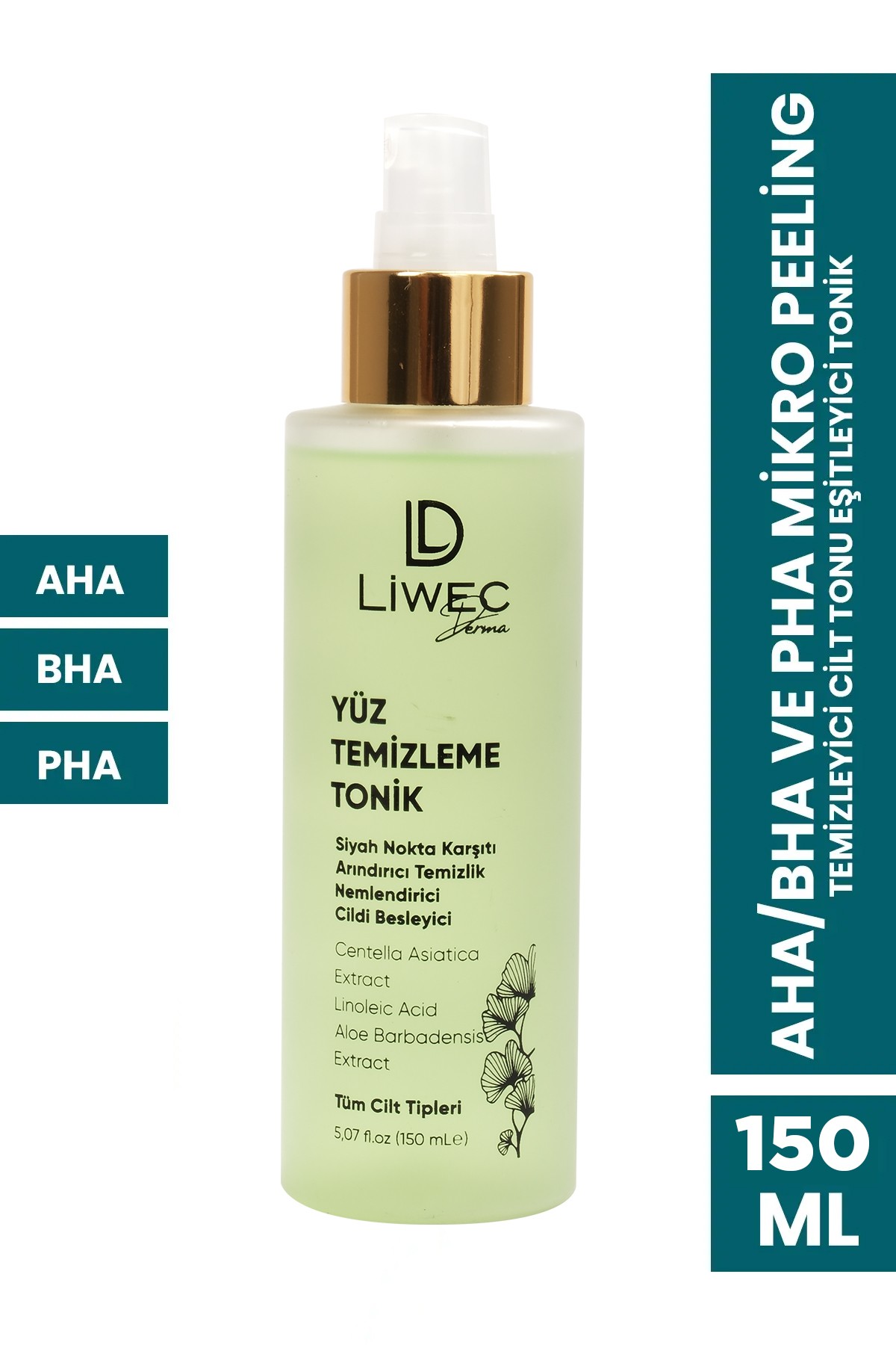 Liwec Derma YÜZ TEMİZLEME TONİK - FACE CLEANING TONIC 150ML