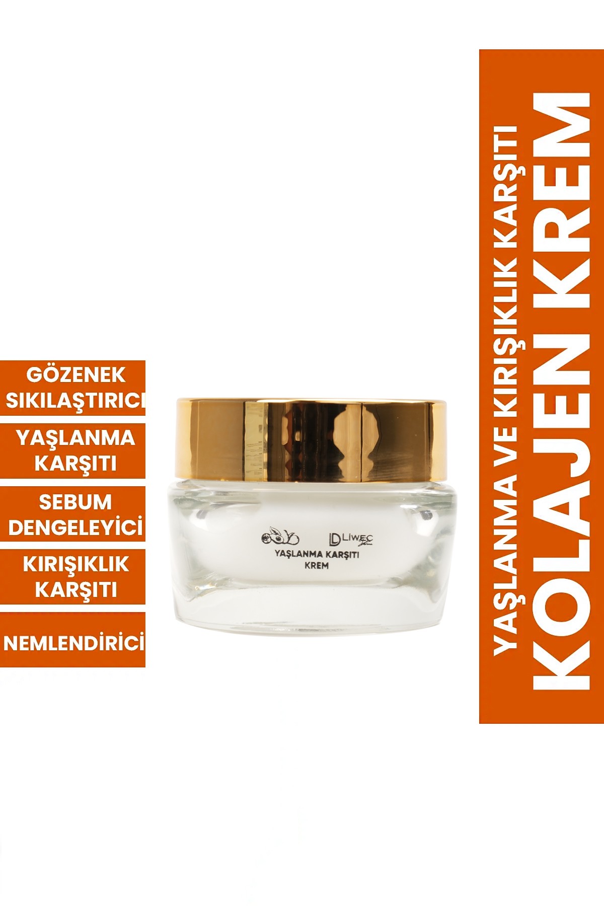 Liwec Derma YAŞLANMA KARŞITI KREM - ANTI AGING CREAM 50 ML