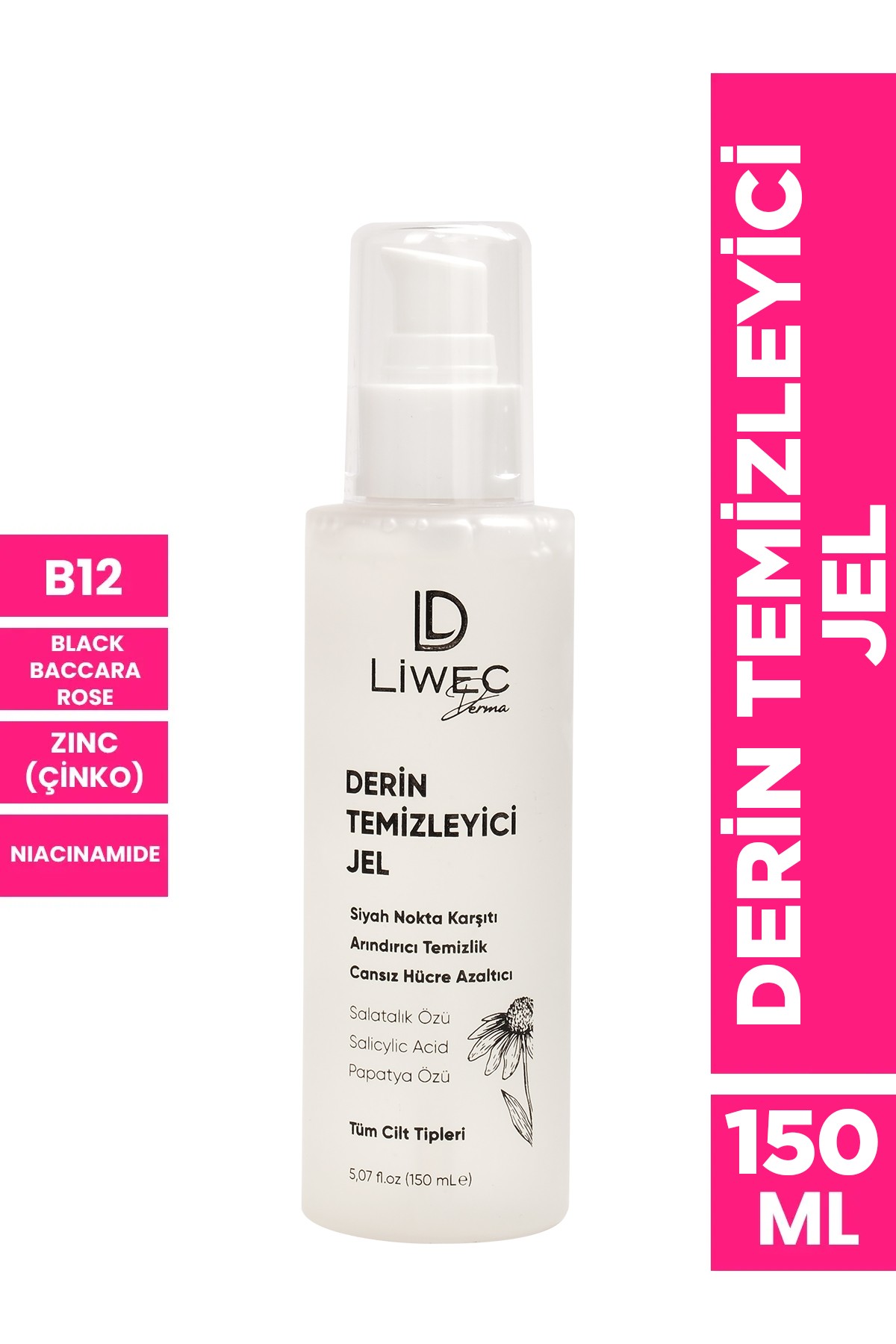 Liwec Derma DERİN TEMİZLEYİCİ JEL DEEP CLEANING GEL 150M