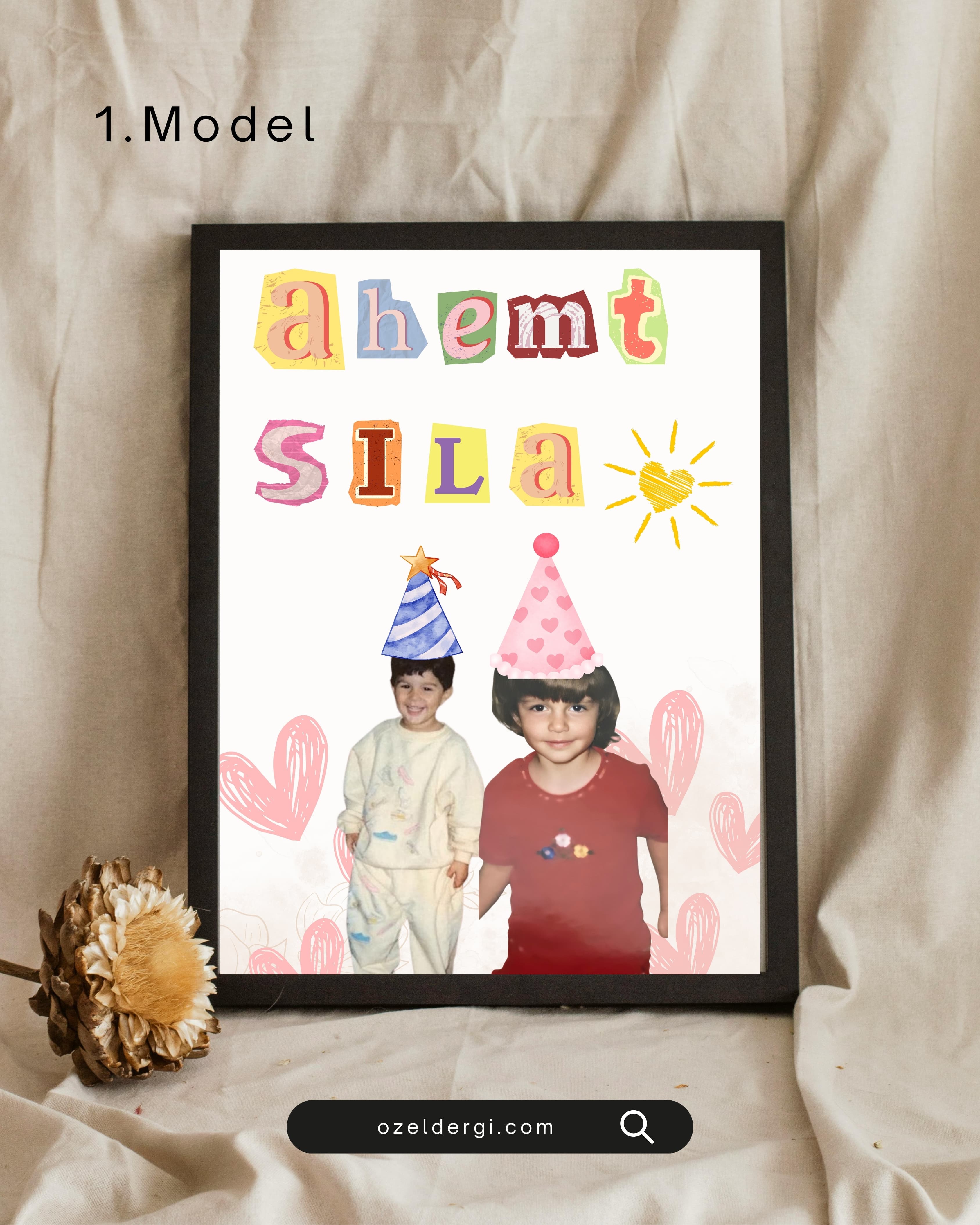 Küçüklük Tablosu-Çerçeveli Poster 