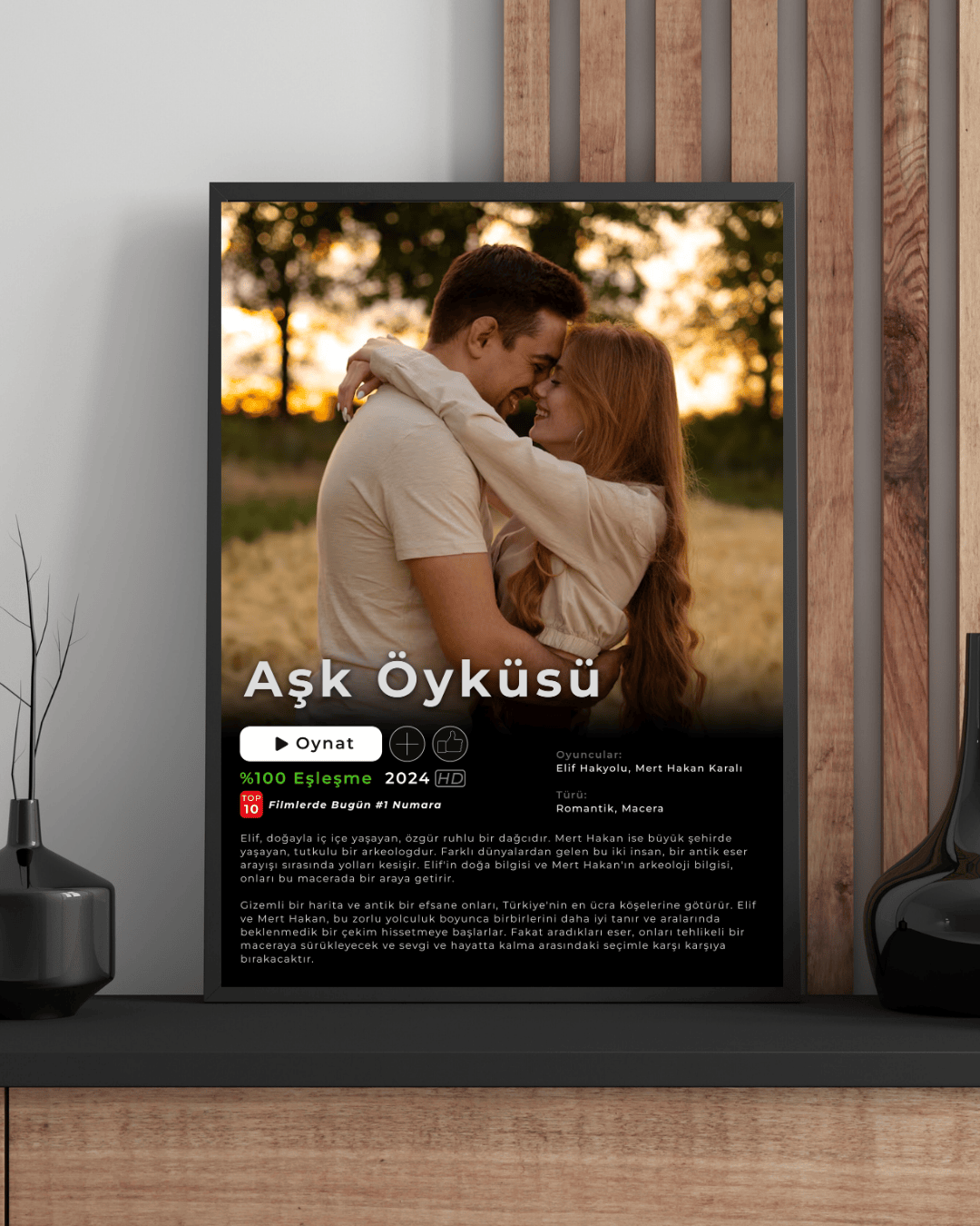 Netflix Posteri – Premium Çerçeveli ve Kişiye Özel Hediye