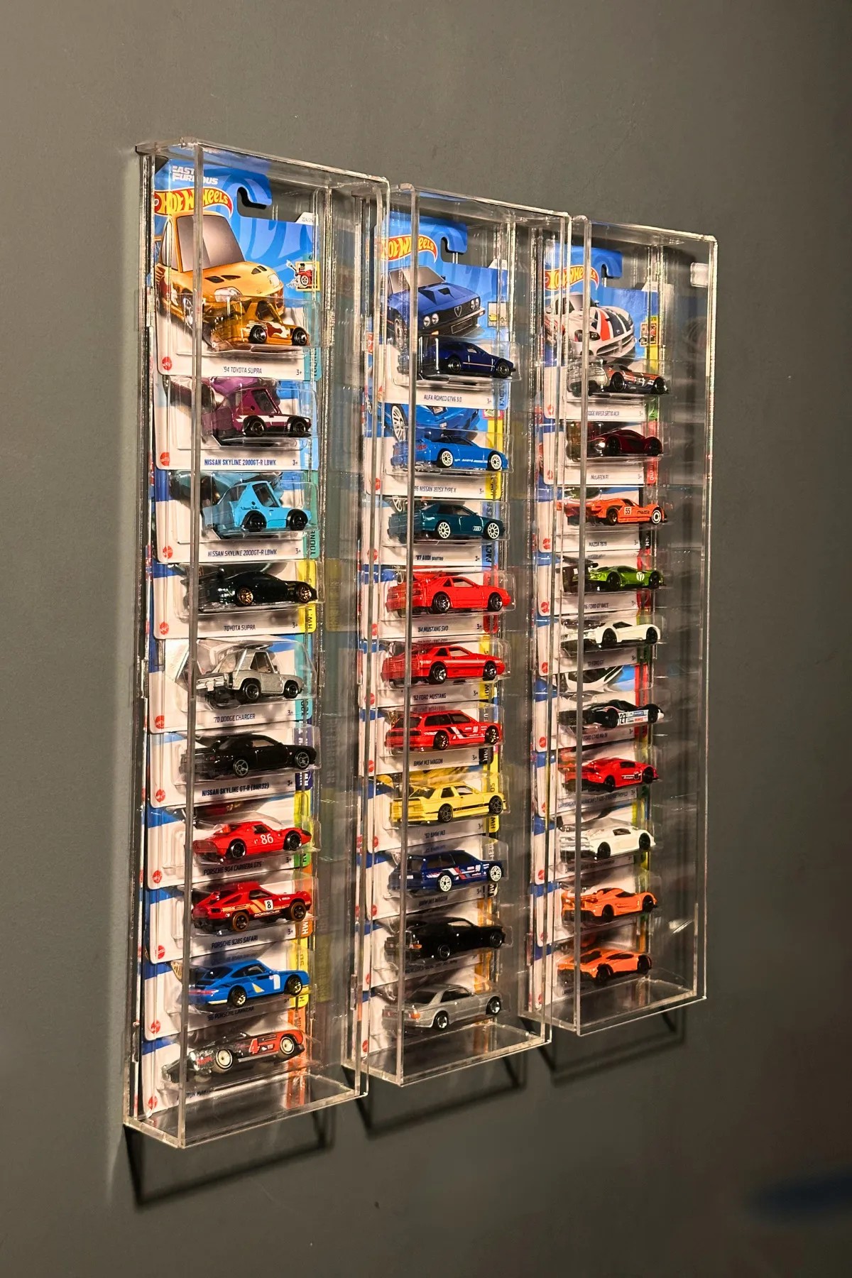 Hot Wheels Kutulu Pleksi Oyuncak Araba Rafı
