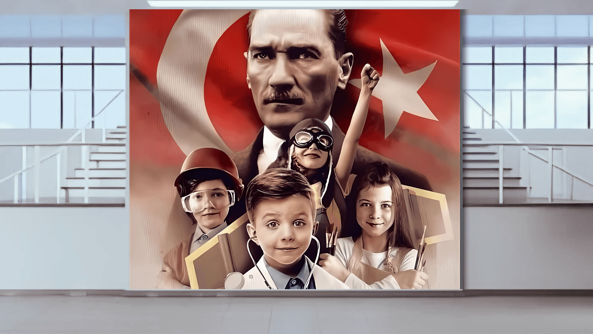 MEB Atatürk Pleksi Duvar Kaplama