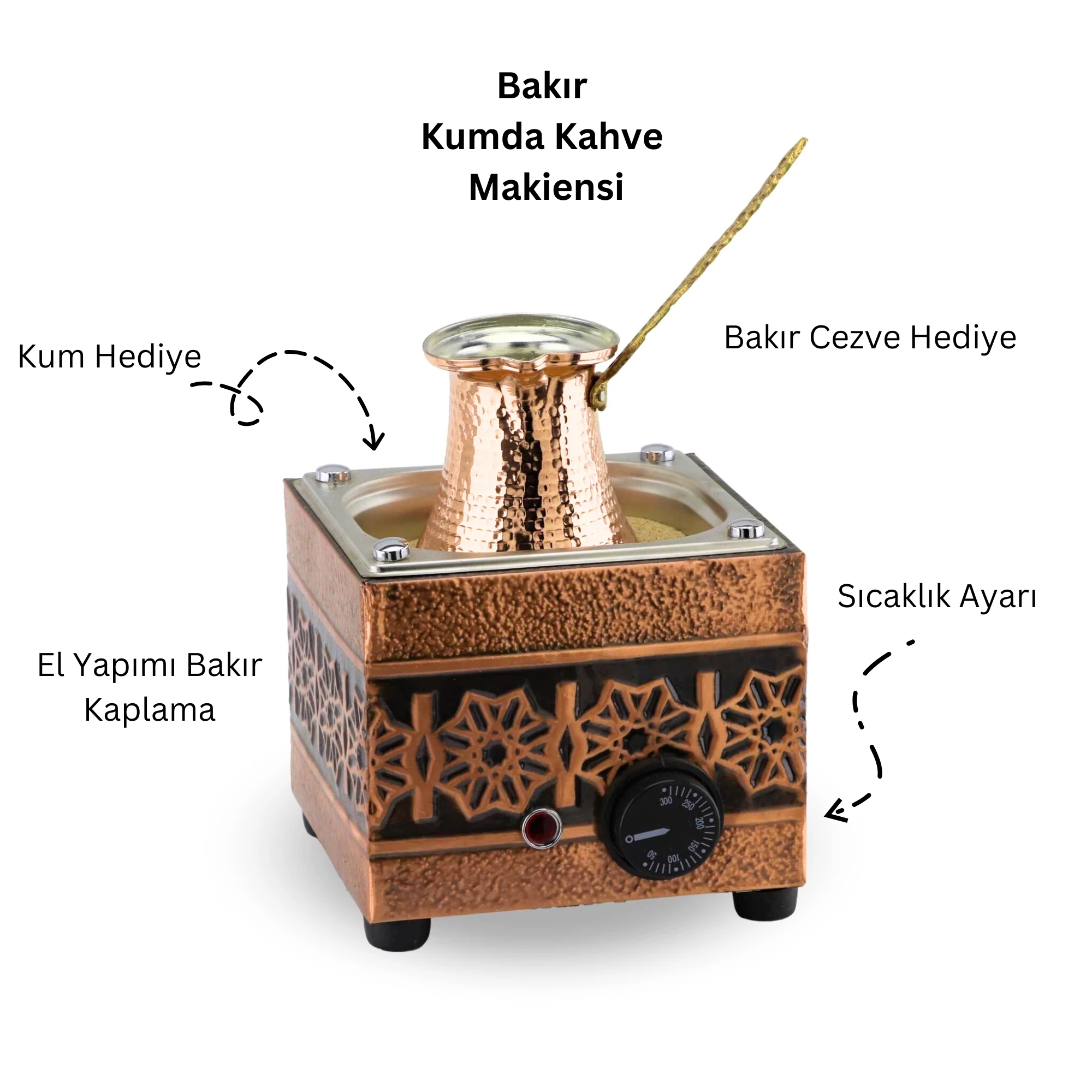 Kumda Kahve Makinesi Ev Tipi Tek Cezvelik 