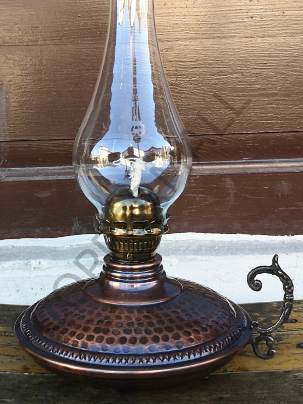 Bakır Gaz Lambası Büyük Boy El Dövmesi Noltaljik Kandil