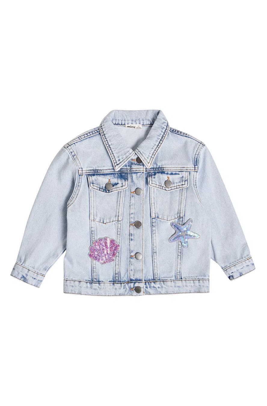 Minycenter Kız Çocuk Denim Ceket