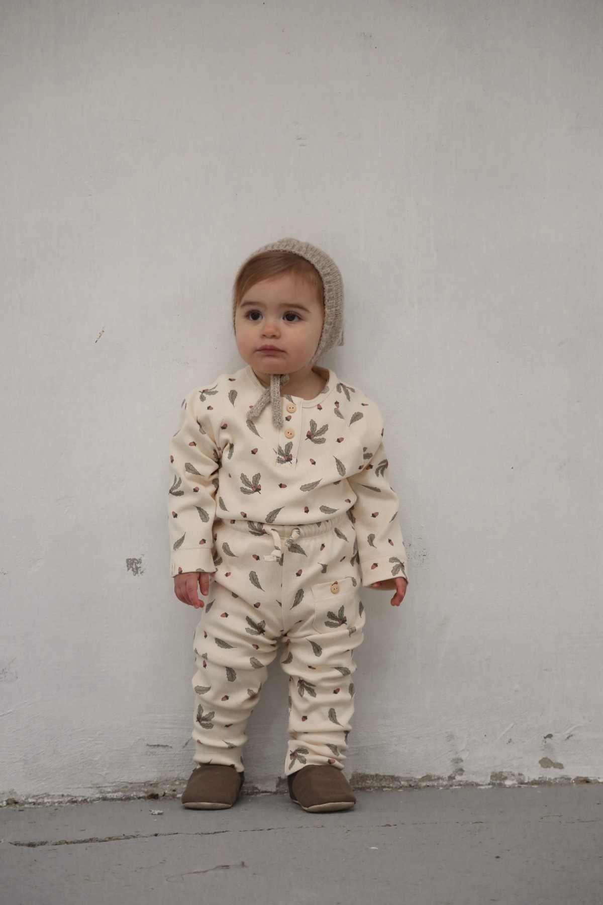 Oh La La Koala Tavşan Unisex Cepli Omuz Patlı Alt Üst Takım