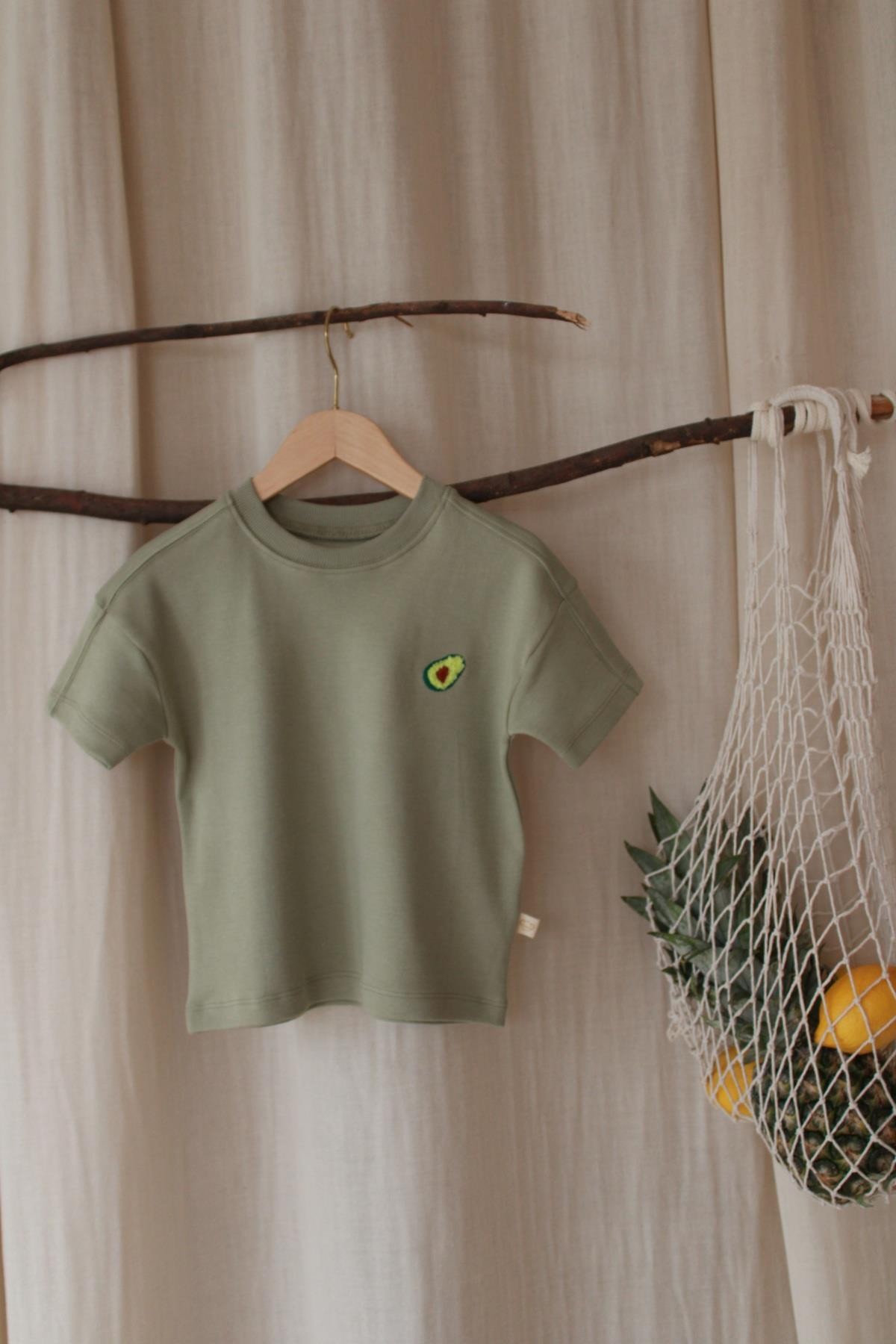 Oh La La Koala Avokado Nakışlı Oversize T-shirt