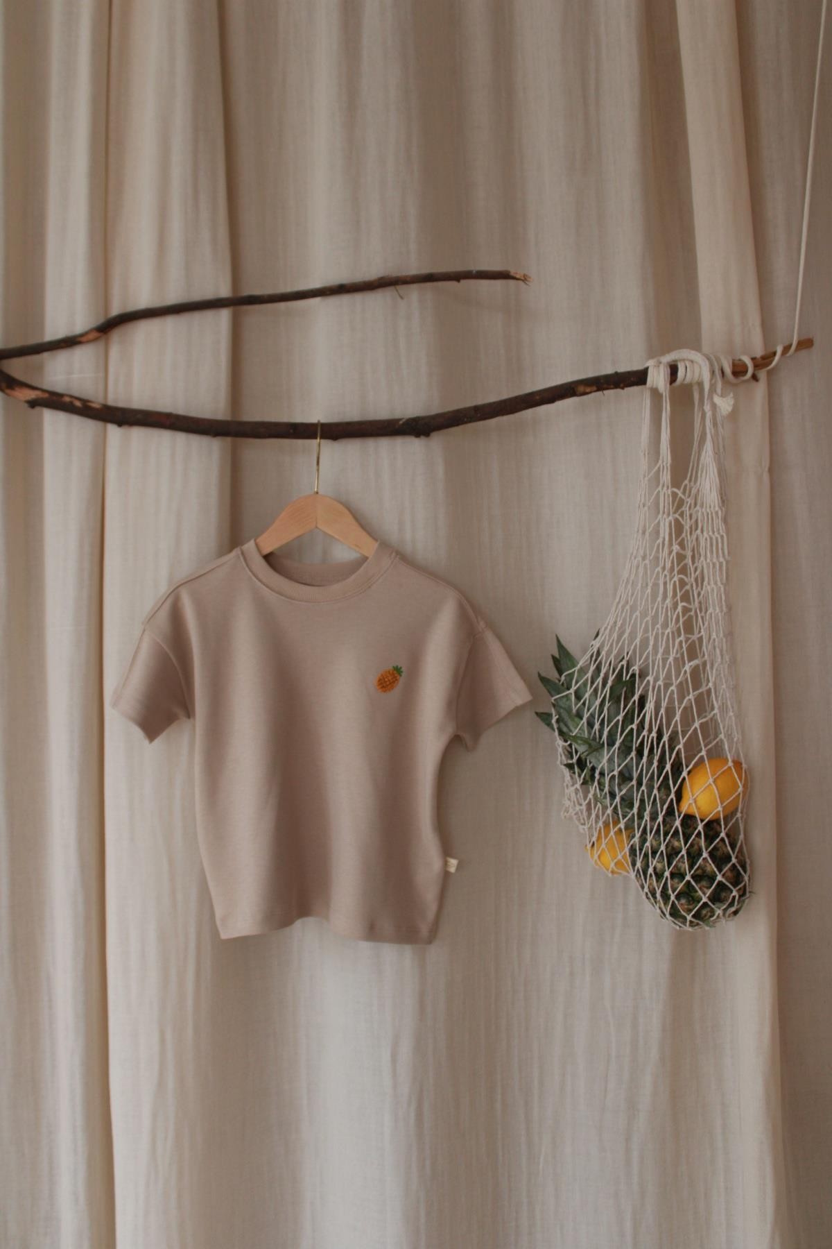 Oh La La Koala Ananas Nakışlı Oversize T-shirt