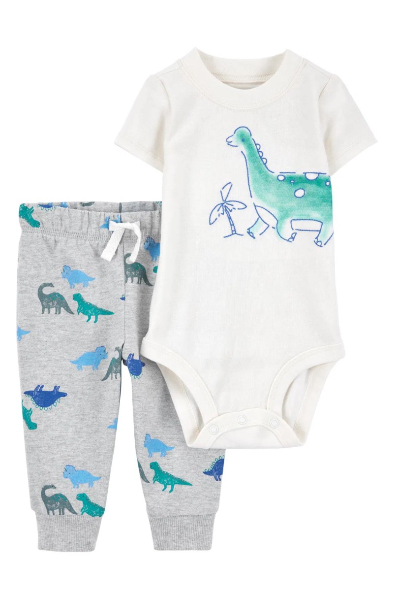 Carter's Erkek Bebek Body Pantolon Set 2'li Paket