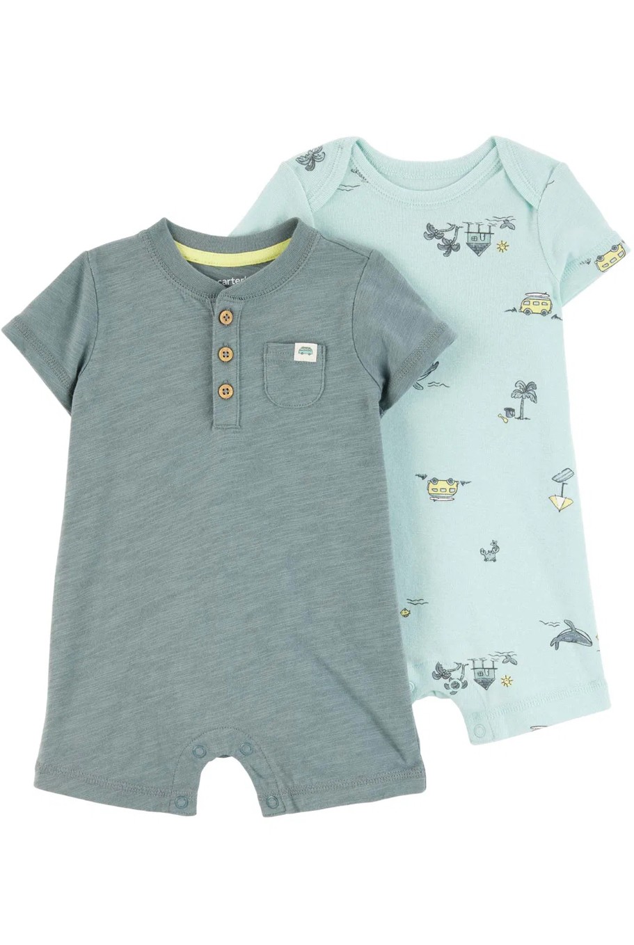 Carter's Carter's Layette Erkek Bebek Tulum Set 2'li Paket
