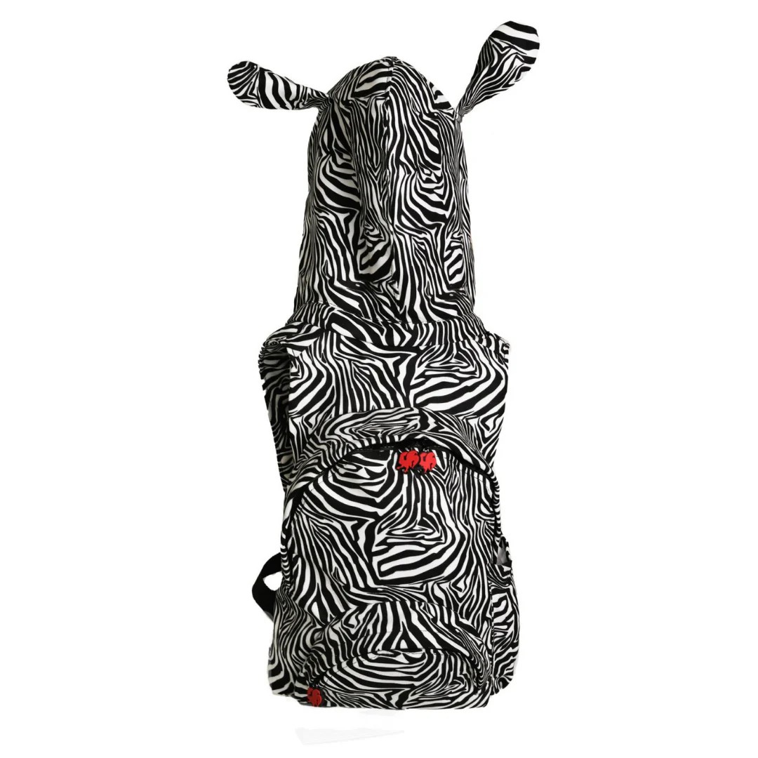 Morikukko Çocuk Zebra Kapüşonlu Sırt Çantası