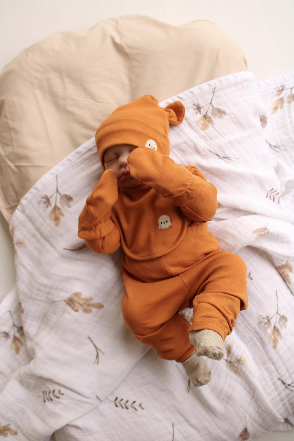 Oh La La Koala Ahtapot Nakışlı 5li Uzun Kollu Yenidoğan