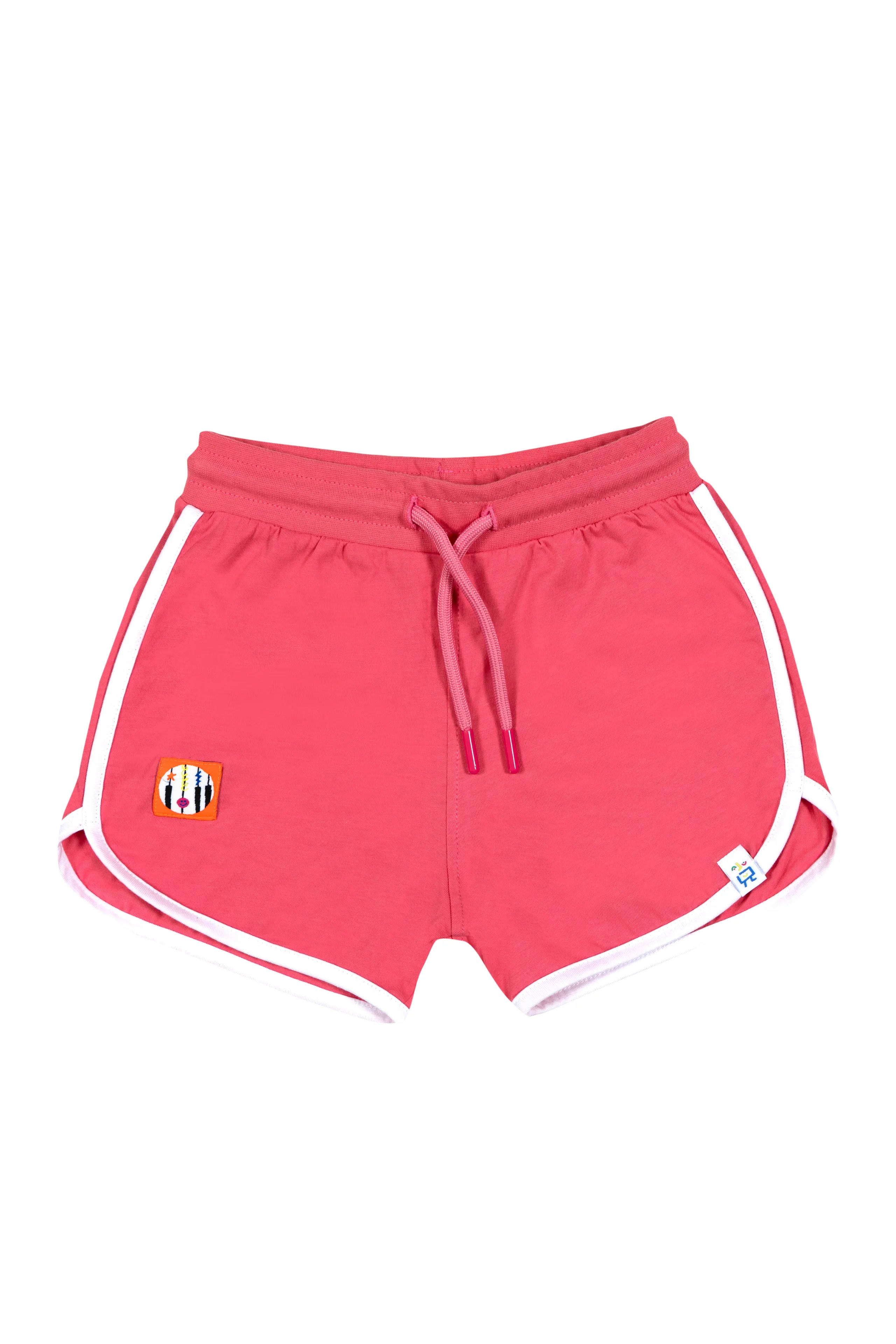 BEETLEBEEZ Retro Şort Pembe Beyaz Biyeli (Pembe Kordonlu