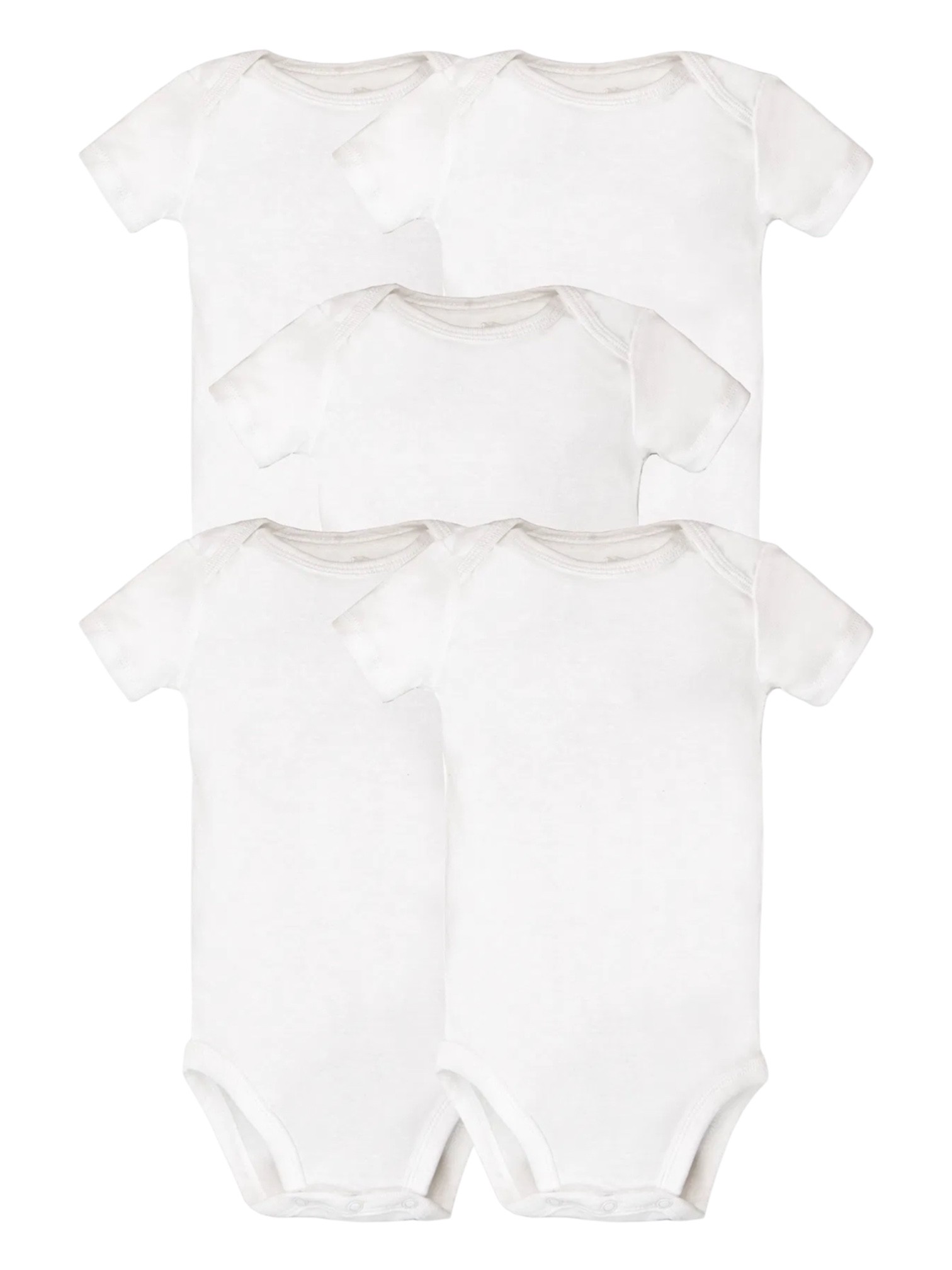 Carter's Bebek Kısa Kollu Body 5'li Paket Beyaz