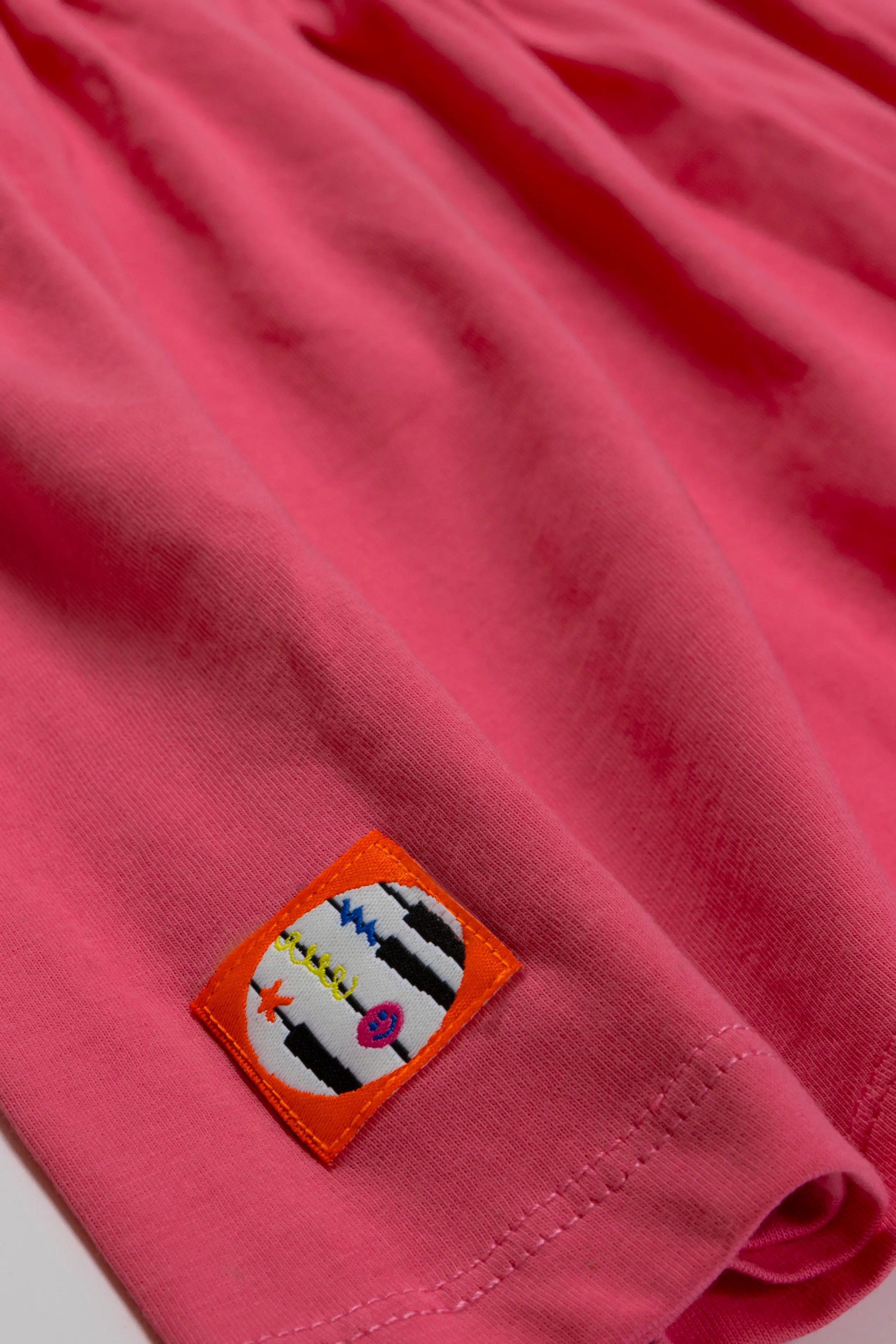 BEETLEBEEZ Surf and Fun Büzgülü Elbise - Lime & Pembe