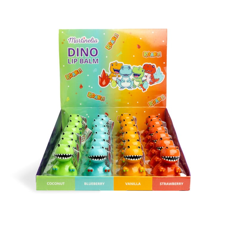 Martinelia Lip balm, Dinosaurs, Assortment