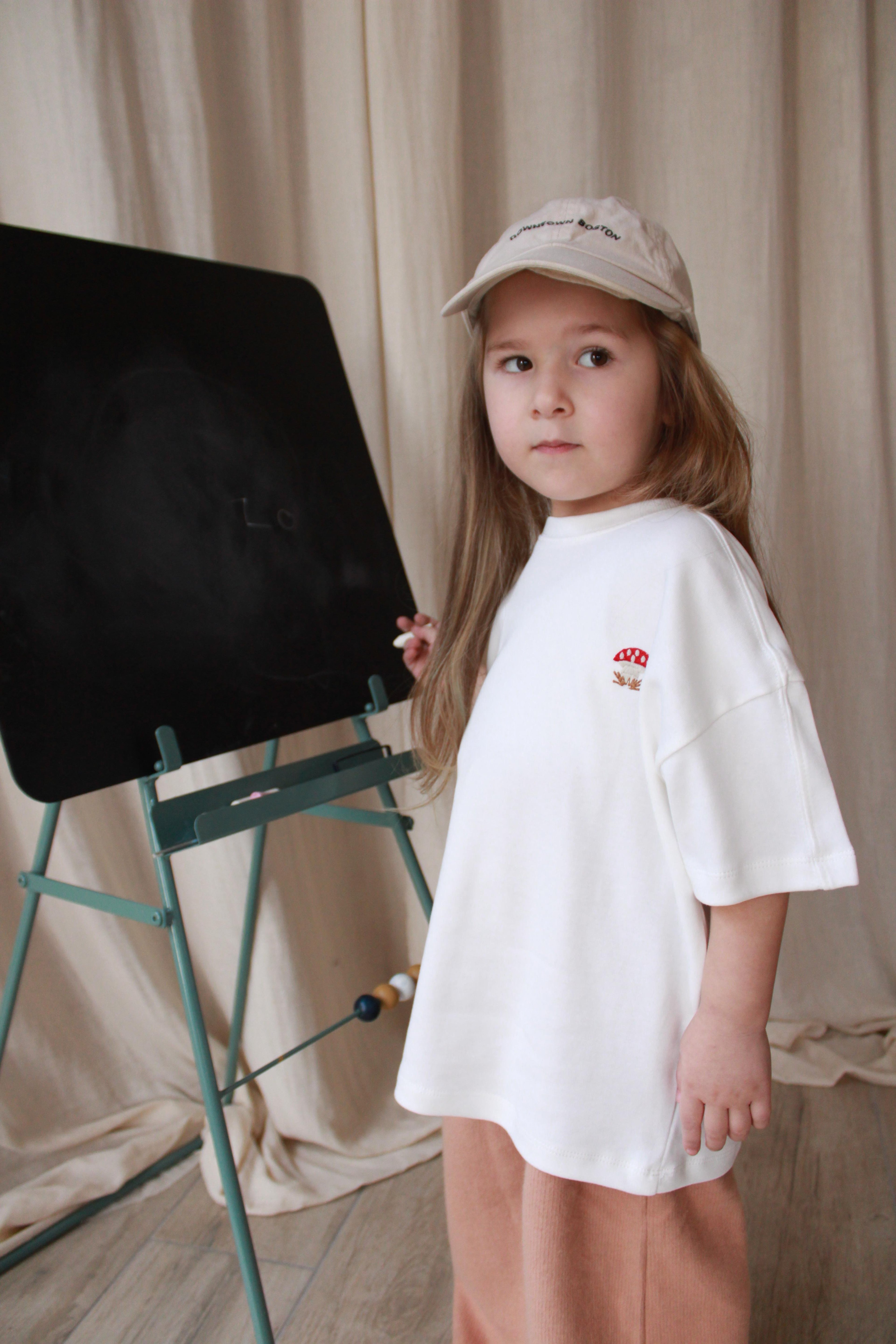 Oh La La Koala Mantar Nakışlı Oversize T-shirt