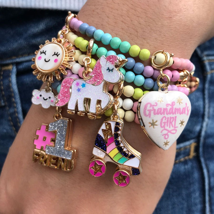 Charm It! Kolye & Bileklik Charm // Gold Sunshine