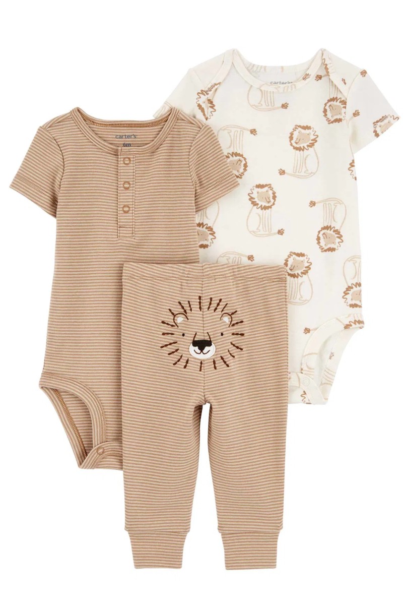 carter's Erkek Bebek Body Pantolon Set 3'lü Paket