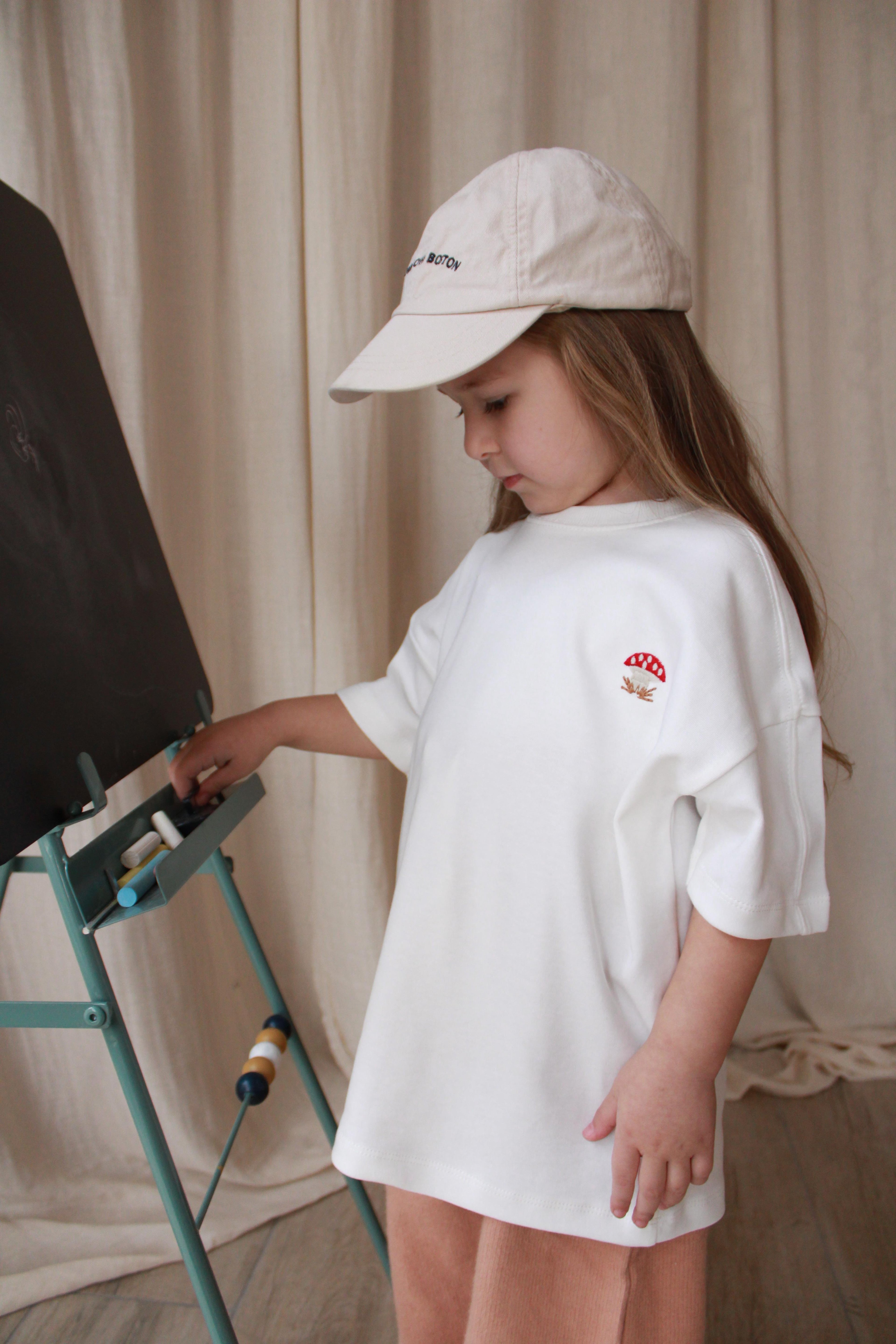 Oh La La Koala Mantar Nakışlı Oversize T-shirt