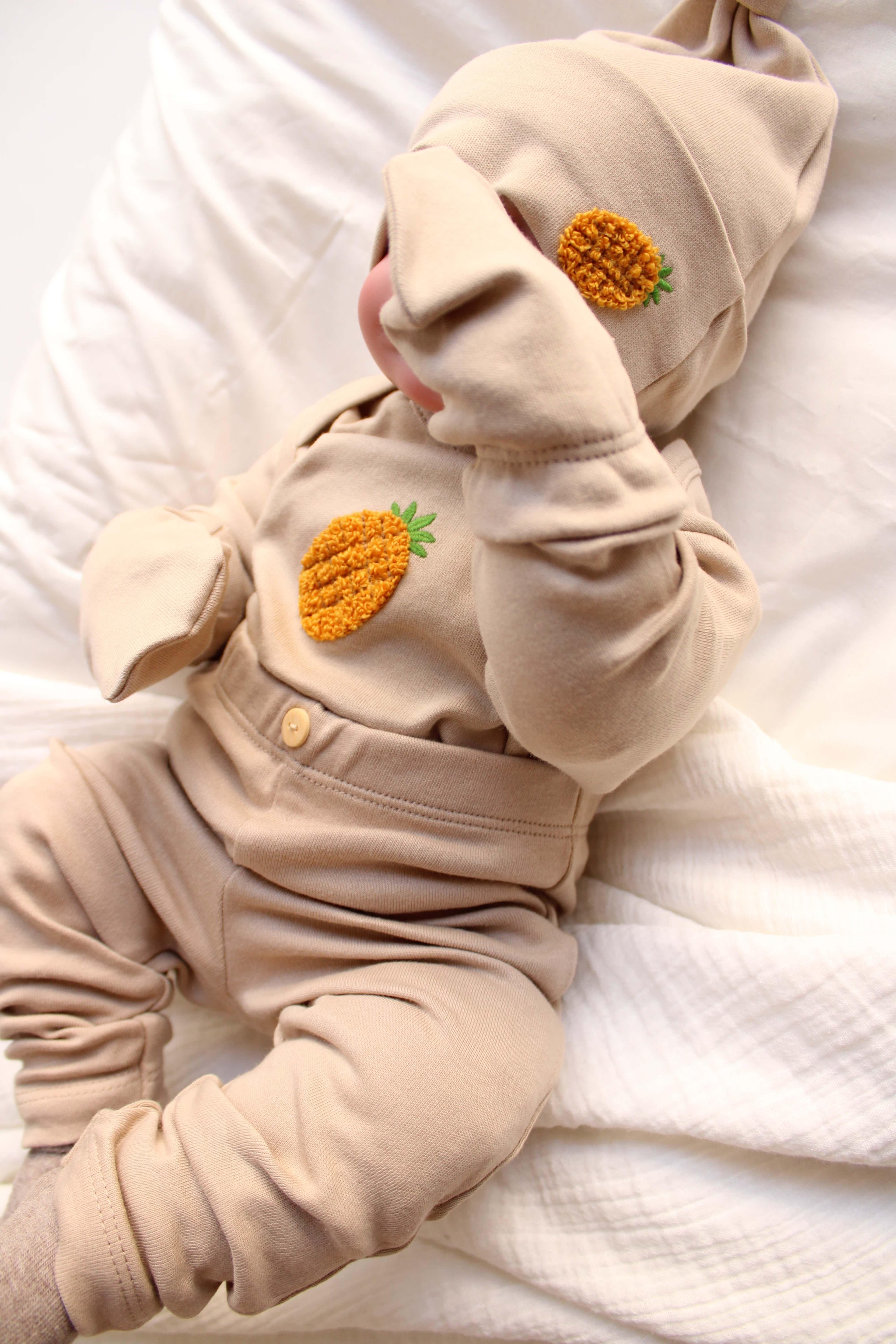 Oh La La Koala Ananas Nakışlı 5li Kısa Kollu Yenidoğan Set