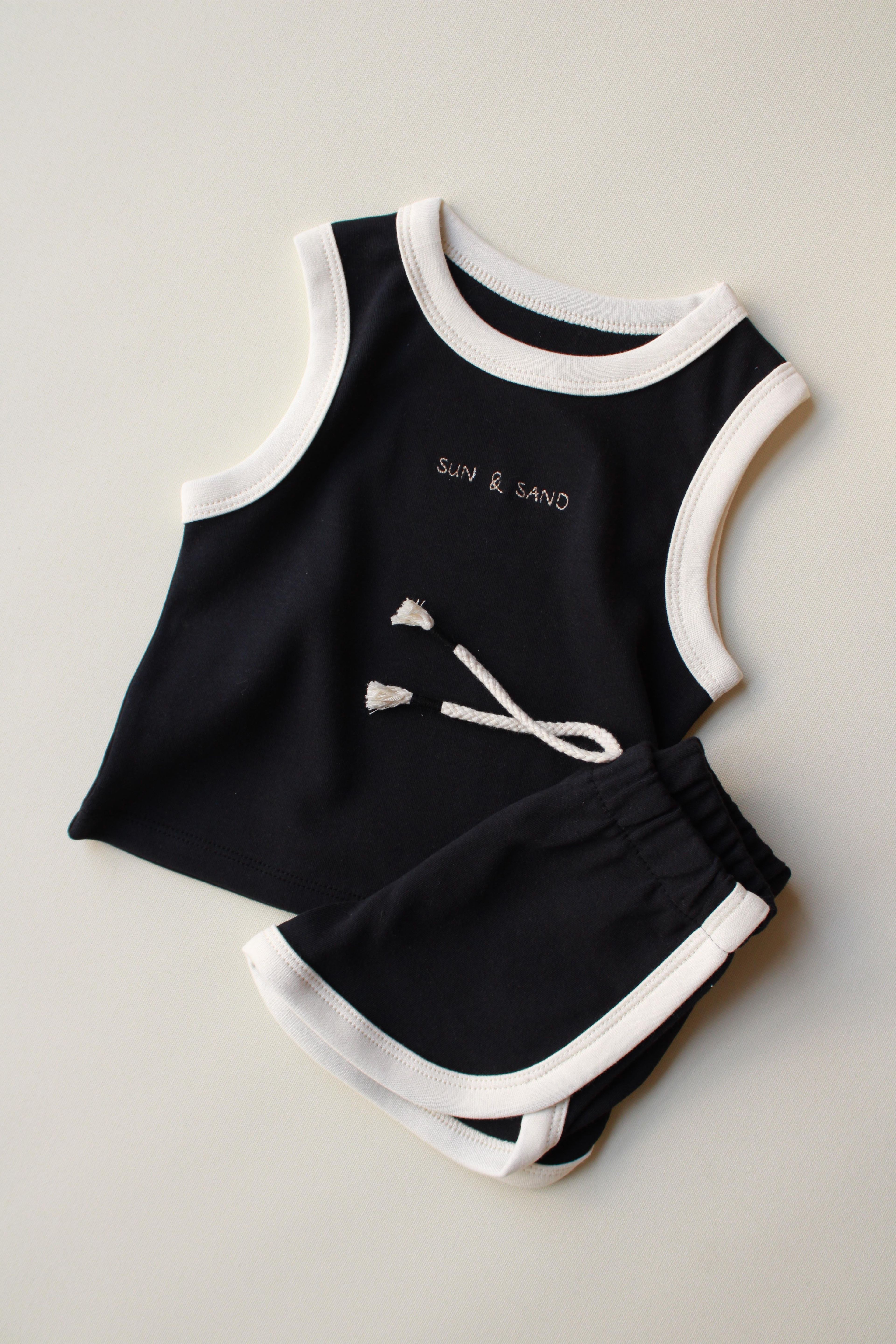 Oh La La Koala Siyah Unisex Atlet Şort Takım