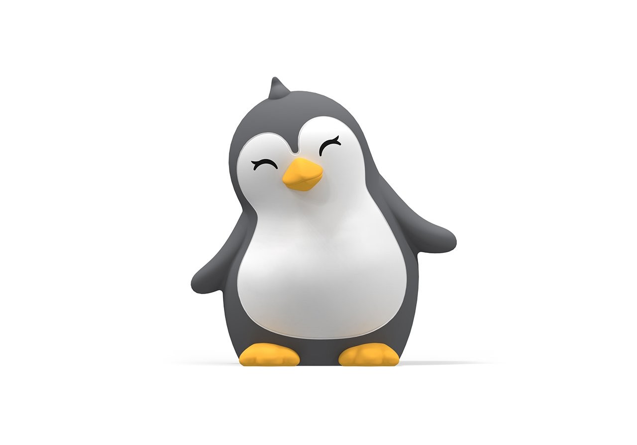 Dhink Silikon Şarjlı Gece Lambası Penguen