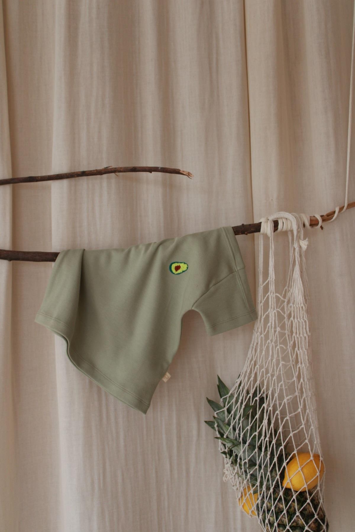 Oh La La Koala Avokado Nakışlı Oversize T-shirt