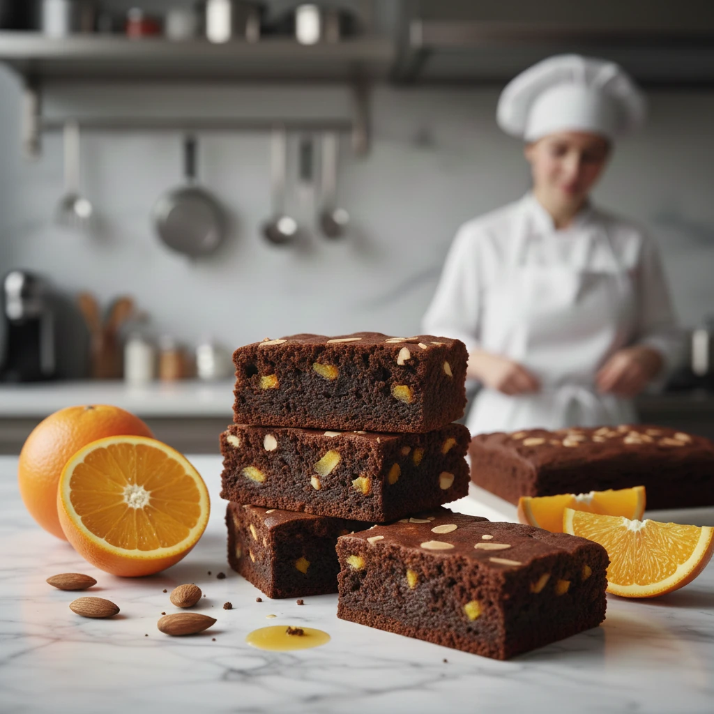 Portakal Badem Bitter Brownie image