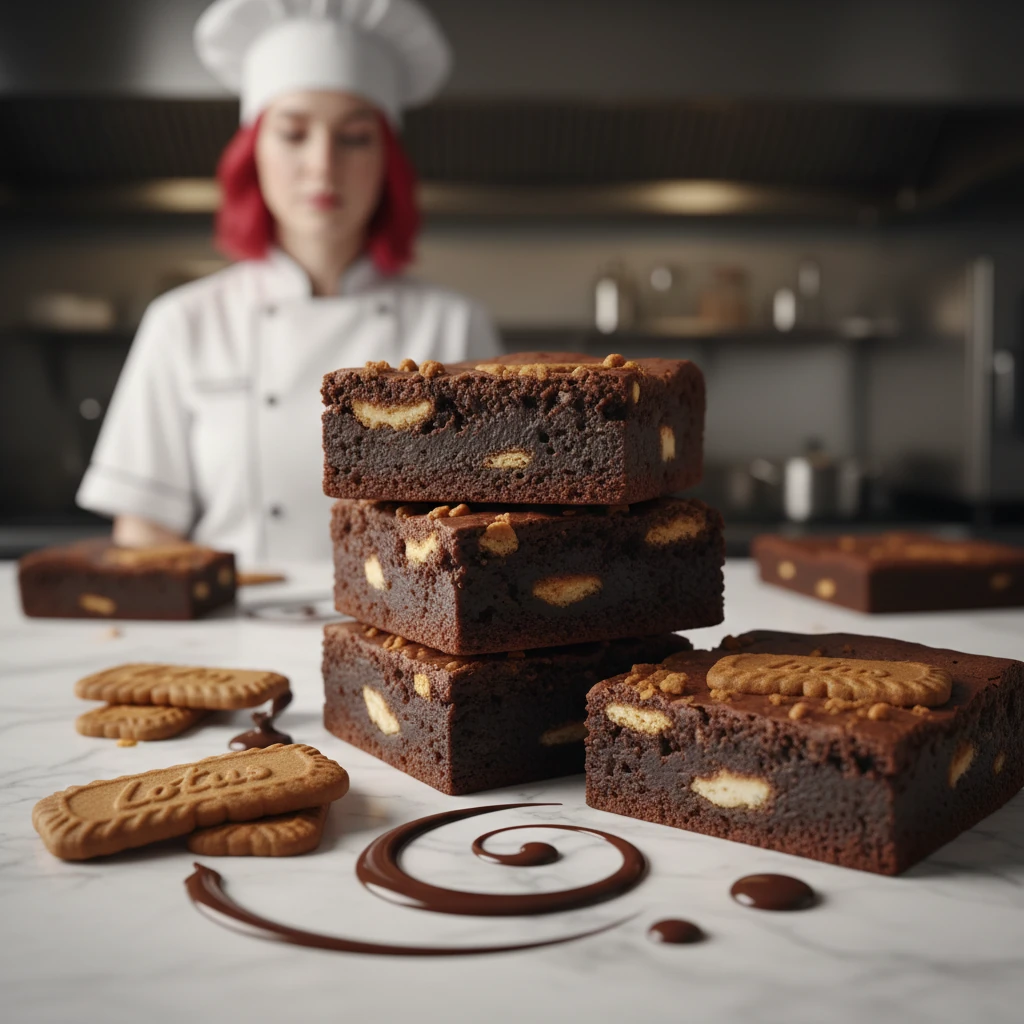Lotus Biscoff Brownie image