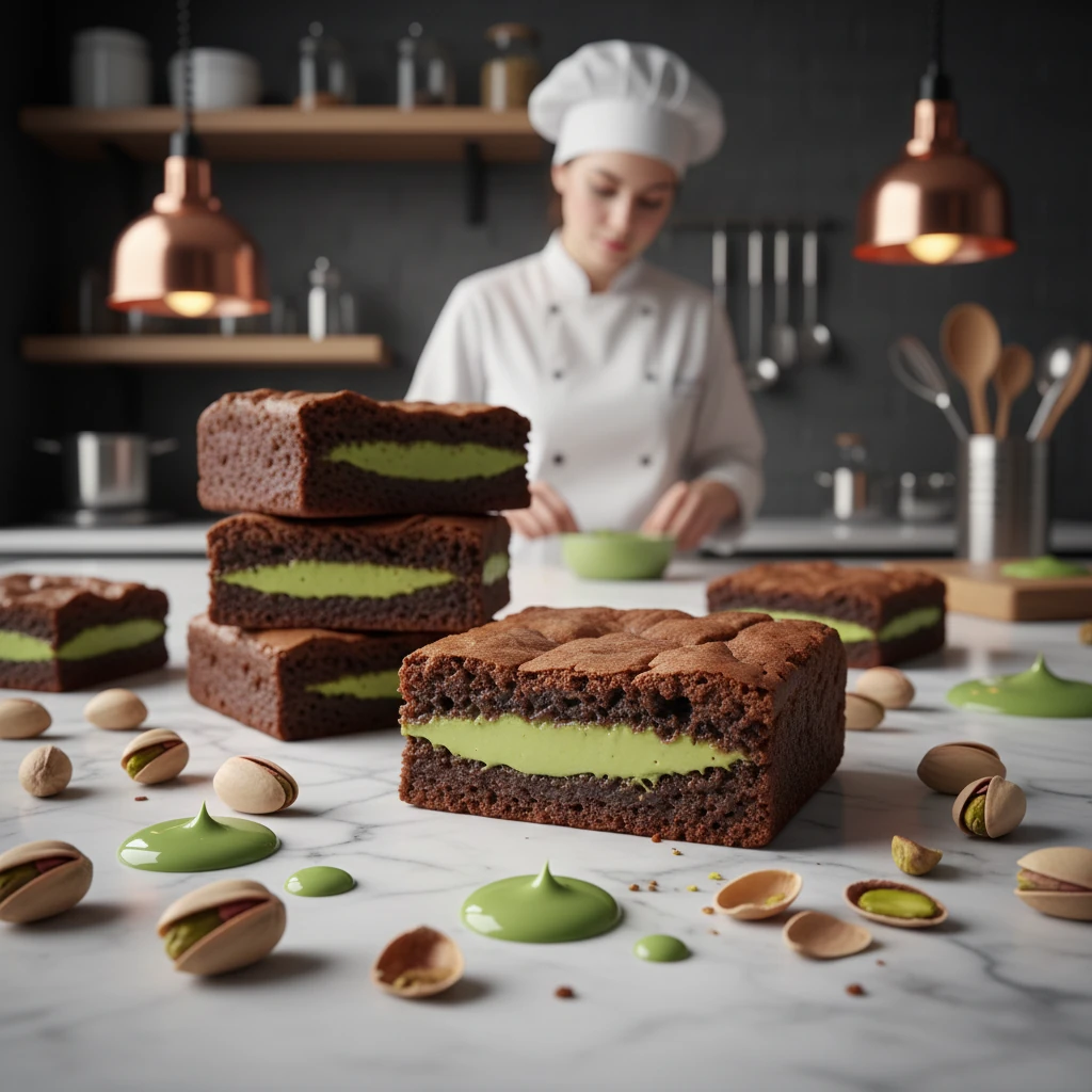 Antep Fıstığı Ezmeli Brownie image