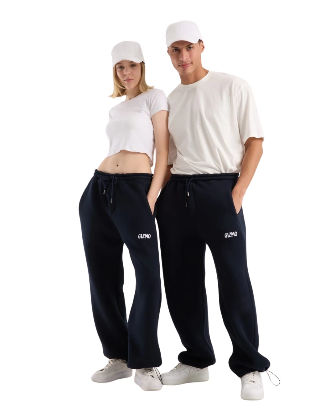 GİZMO KIŞLIK LACİVERT PREMİUM NAKIŞ DETAYLI ÜÇ İPLİK İÇ YÜZEYİ ŞARDONLU EŞOFMAN ALTI 