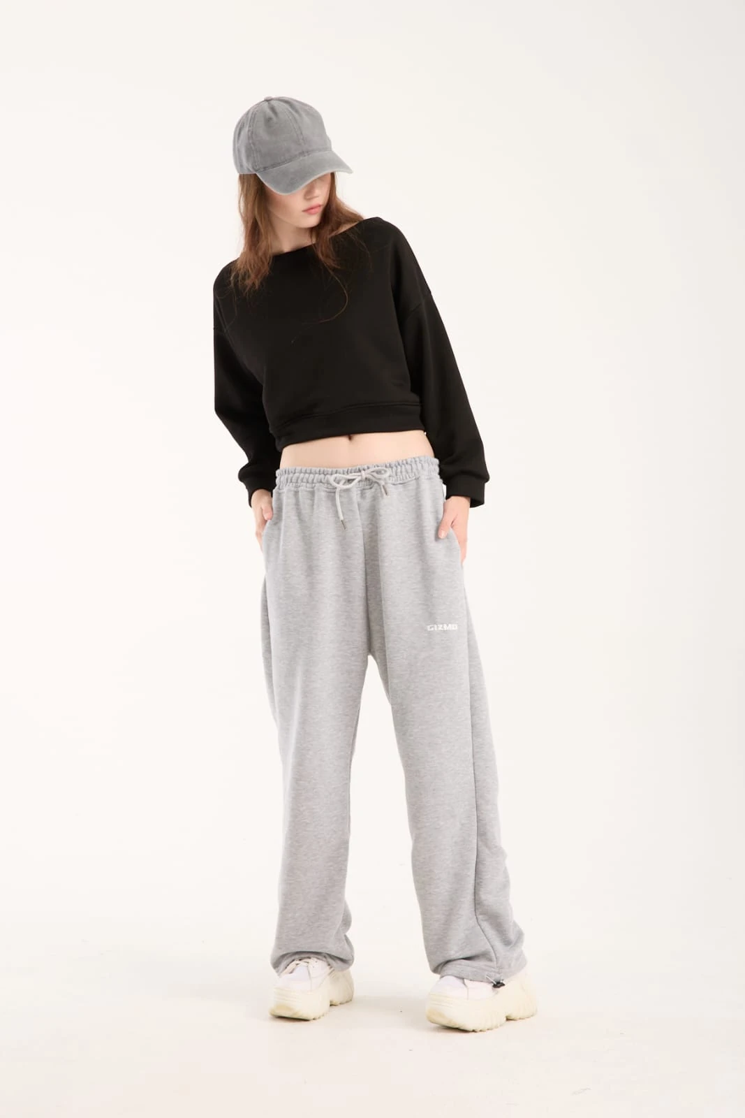 GIZMO Mevsimlik Nakışlı Ayarlanabilir Paça Eşofman Altı