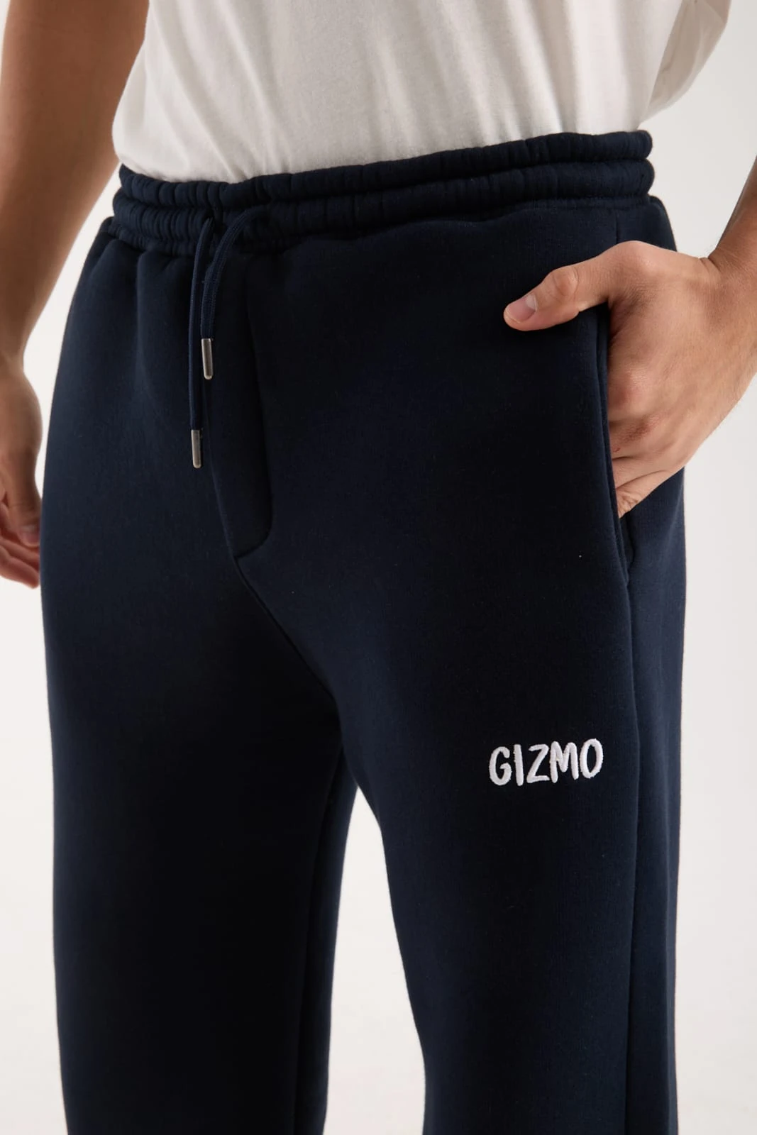 GİZMO KIŞLIK LACİVERT PREMİUM NAKIŞ DETAYLI ÜÇ İPLİK İÇ YÜZEYİ ŞARDONLU EŞOFMAN ALTI 