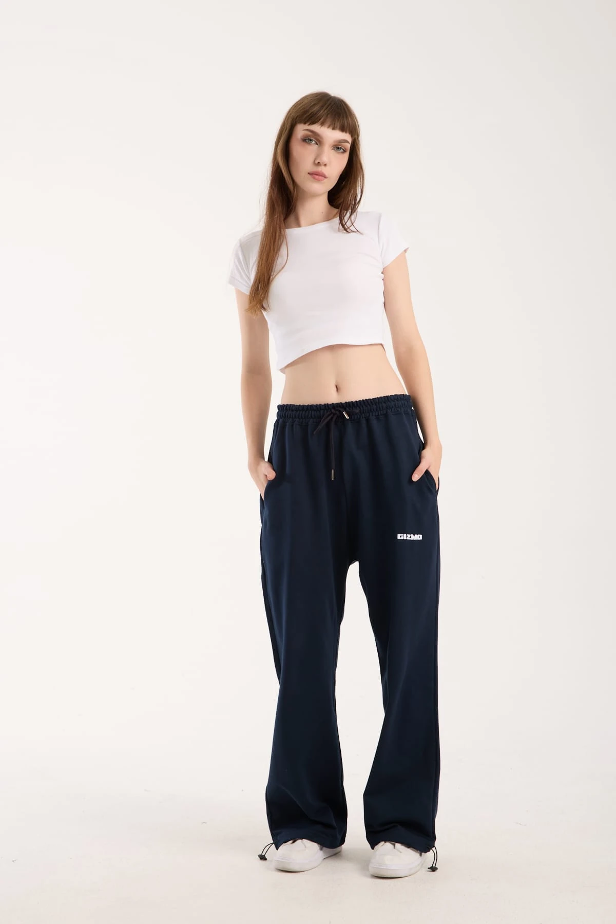 GIZMO Mevsimlik Nakışlı Ayarlanabilir Paça Eşofman Altı