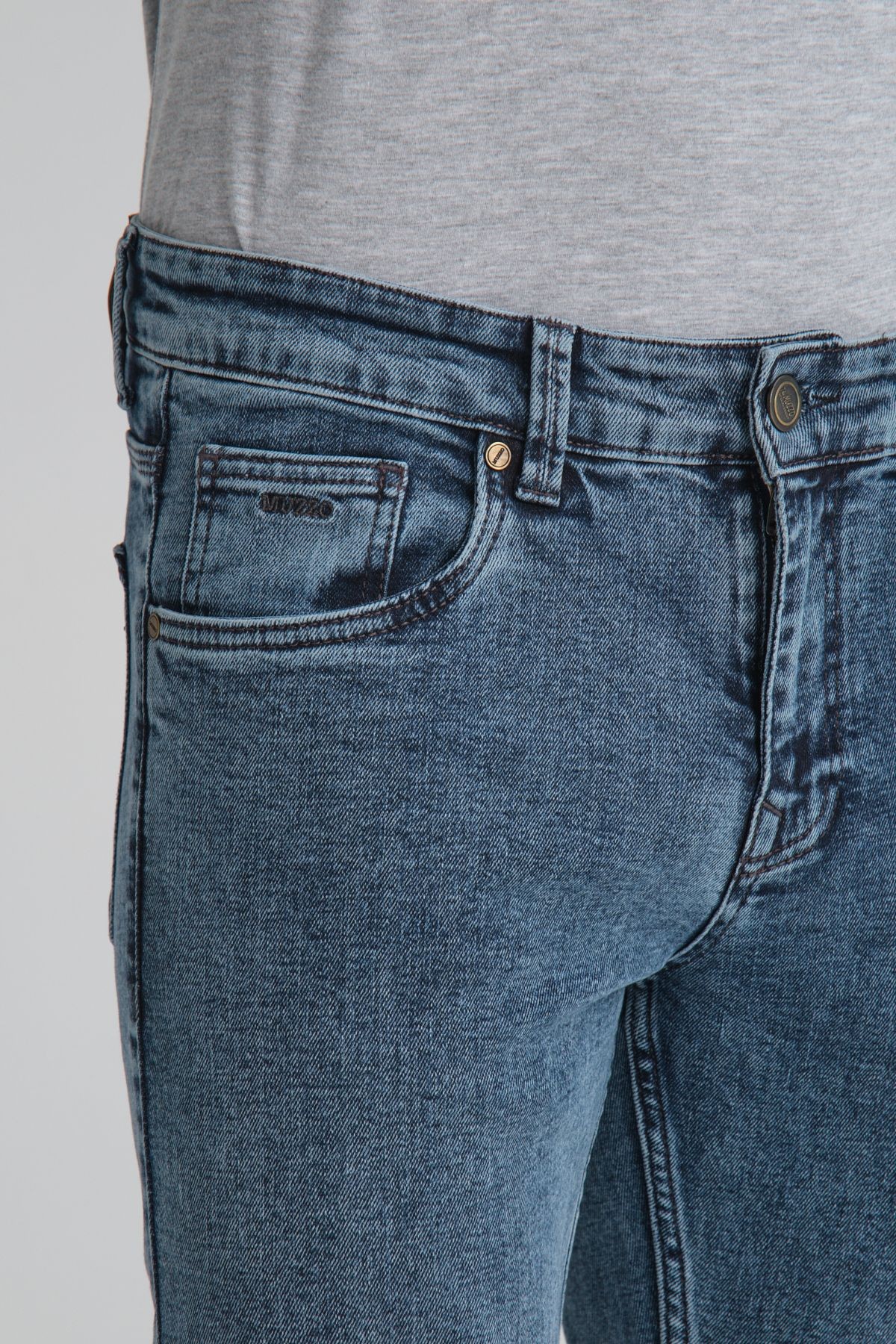 Slim Fit Kar Yıkamalı Kot Pantolon