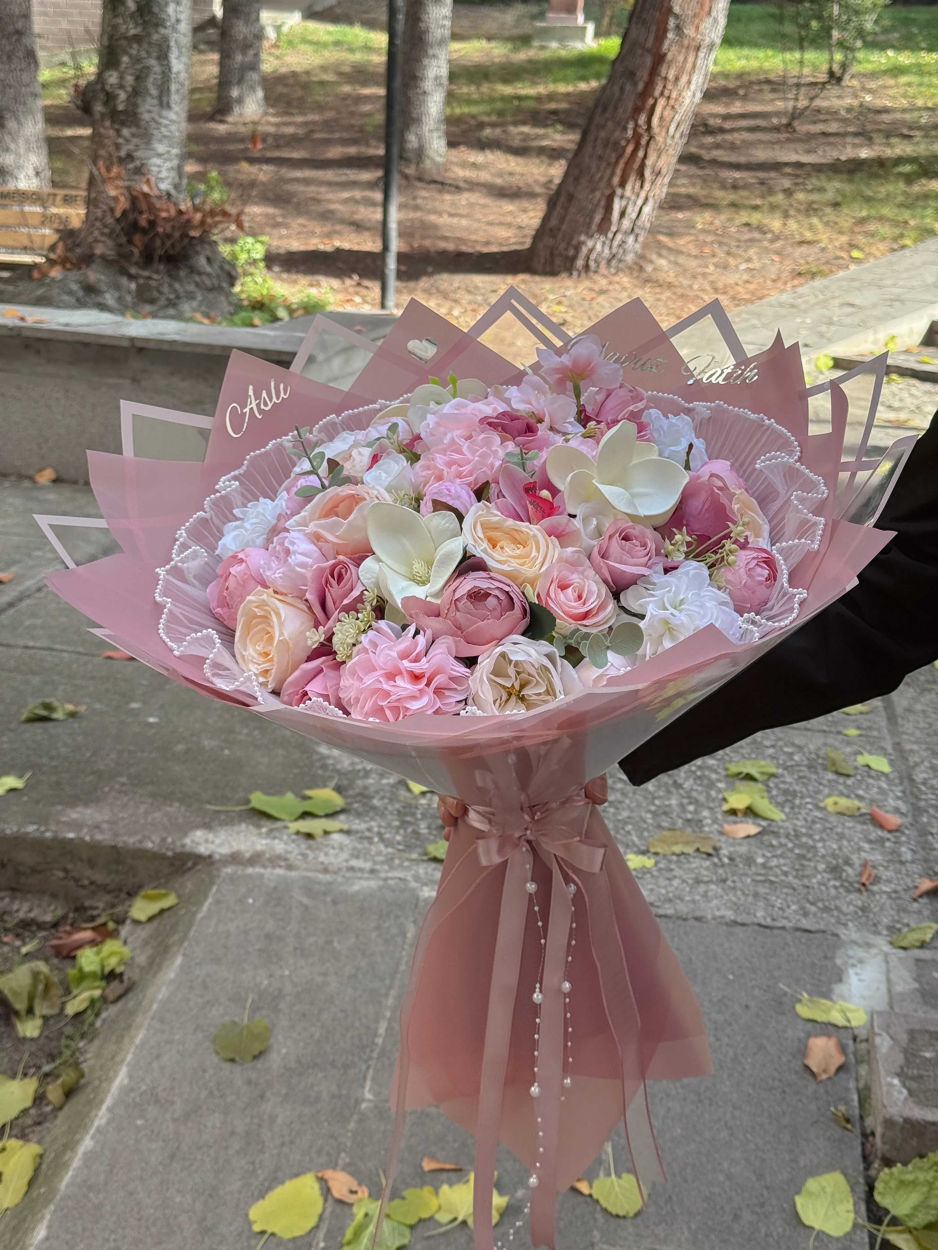 Kız İsteme Çiçeği, Söz Nişan Buketi Yapay Çiçek ve Çikolata 