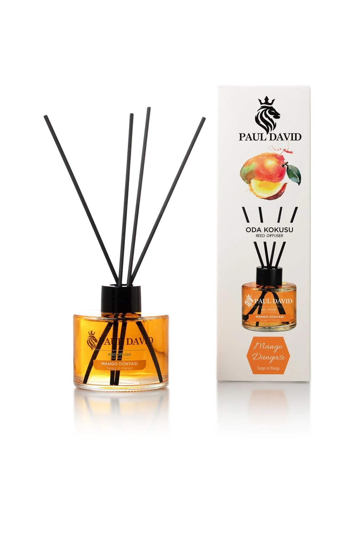 Mango Dünyası Yüksek Koku Yayılımlı Dekoratif Bambu Çubuklu Oda Kokusu 145 ml