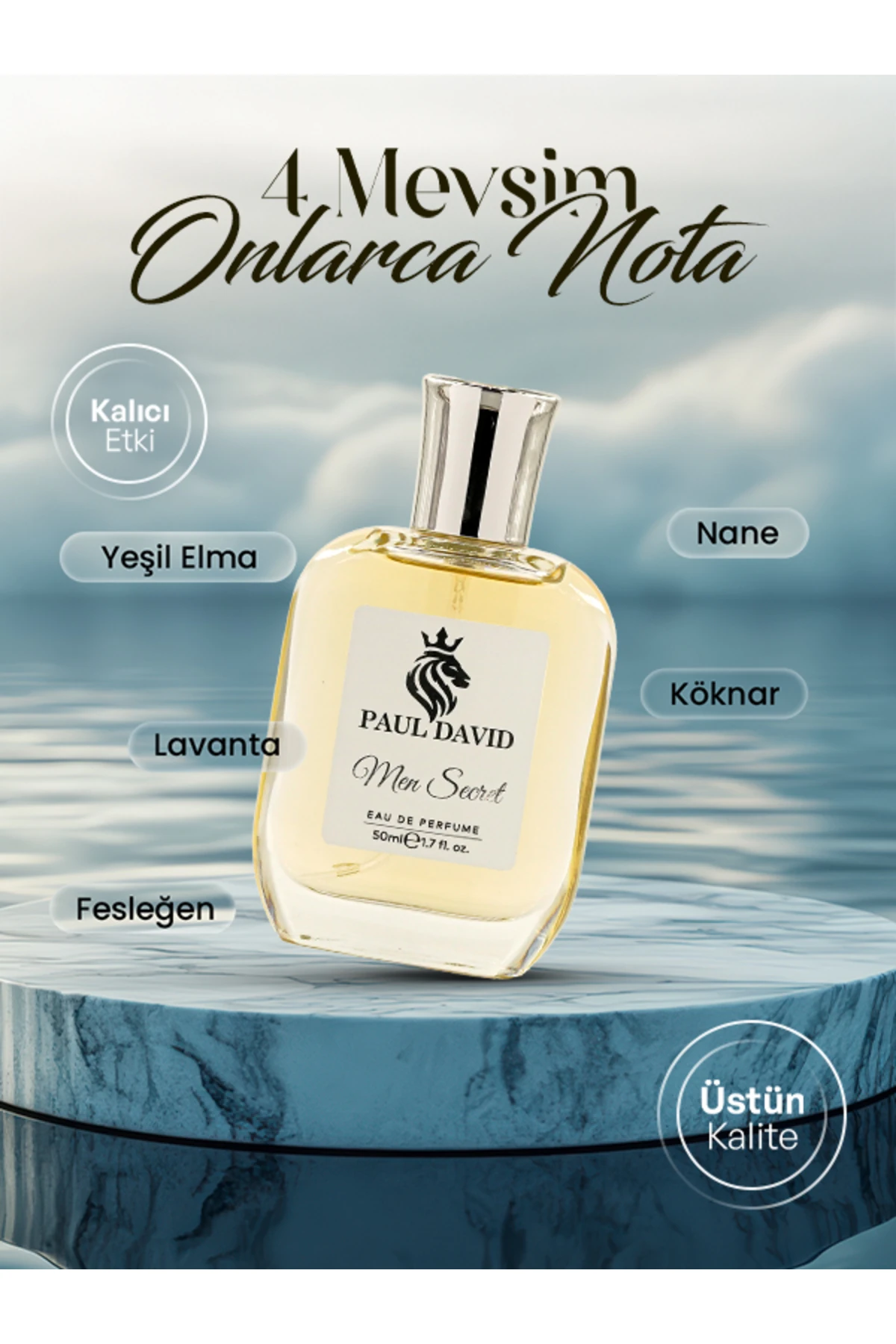 E127 AROMATİK YEŞİL EDP PARFÜM UZUN SÜRE KALICI 50ML