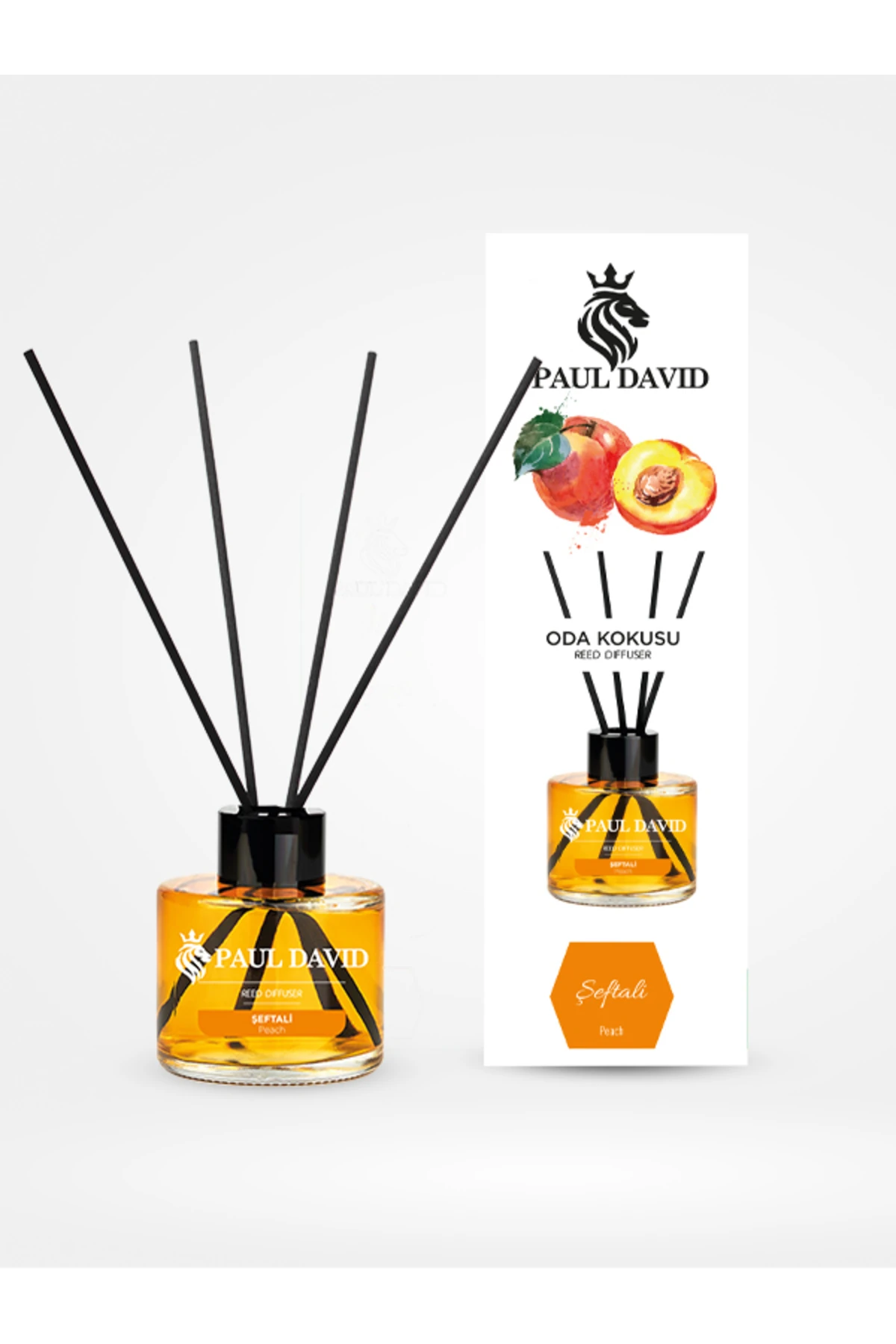 Şeftali Yüksek Koku Yayılımlı Dekoratif Bambu Çubuklu Oda Kokusu 145 ml