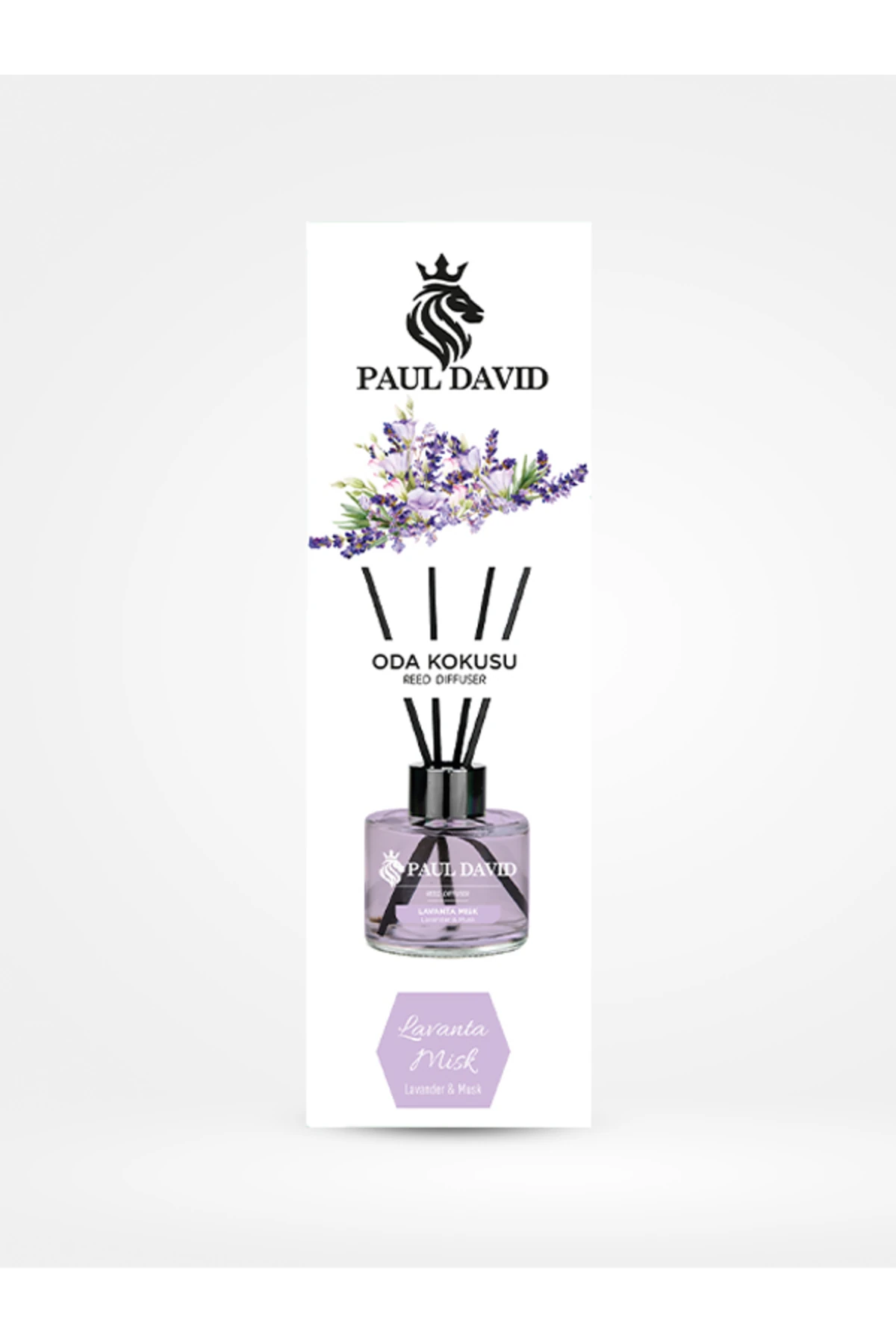 Lavanta Misk Yüksek Koku Yayılımlı Dekoratif Bambu Çubuklu Oda Kokusu 145 ml