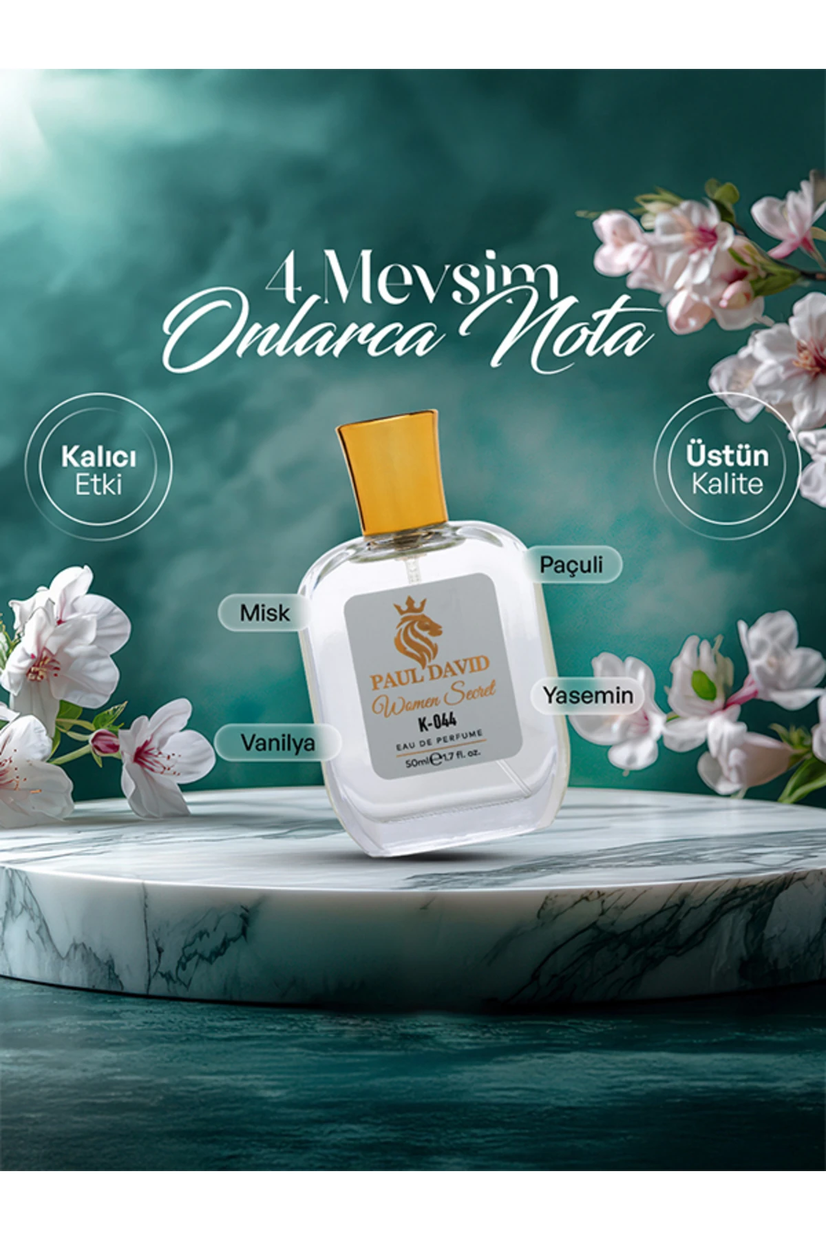 K-044 Chypre Floral Kadın Parfüm Edp Uzun Süre Kalıcı 50 ml