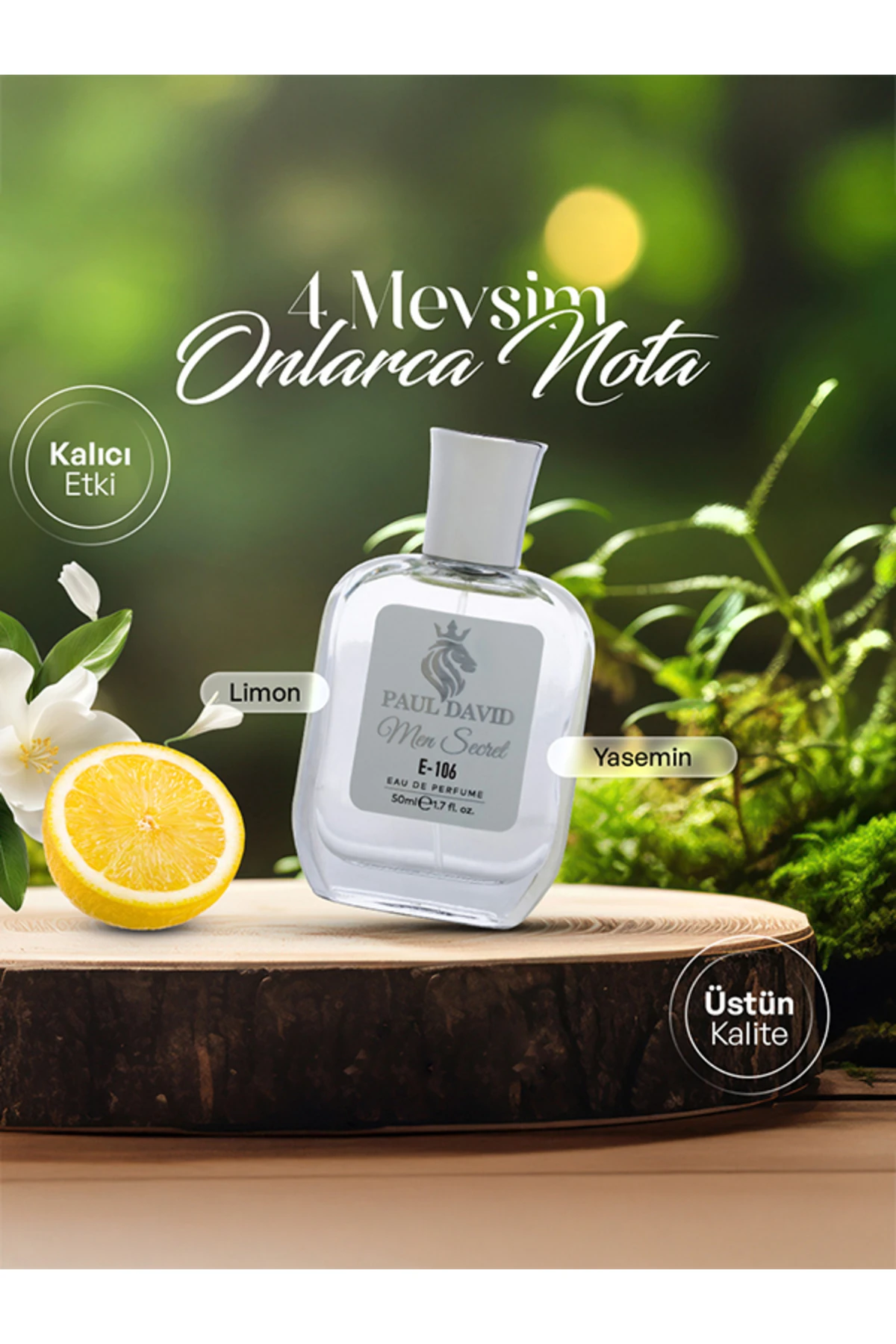 Hediyelik Set Özel Erkek Edp Parfüm Ve Siyah Deri Kartlık - E-106