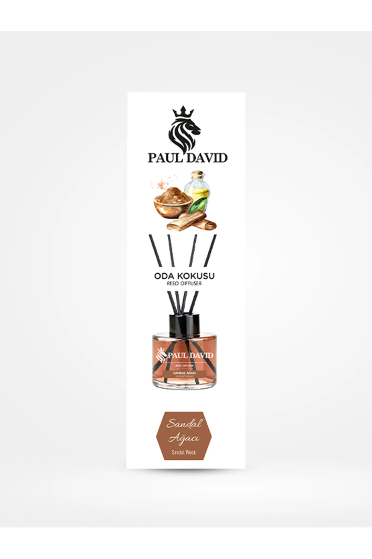 Sandal Ağacı Yüksek Koku Yayılımlı Dekoratif Bambu Çubuklu Oda Kokusu 145 ml