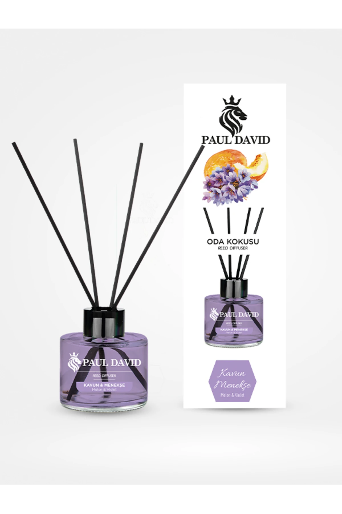 Kavun & Menekşe Yüksek Koku Yayılımlı Dekoratif Bambu Çubuklu Oda Kokusu 145 ml