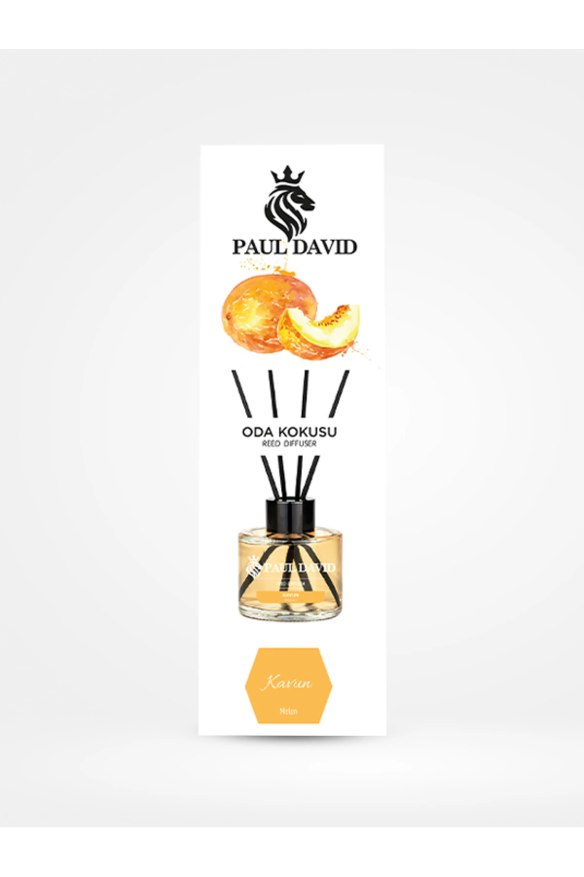 Kavun Yüksek Koku Yayılımlı Dekoratif Bambu Çubuklu Oda Kokusu 145 ml