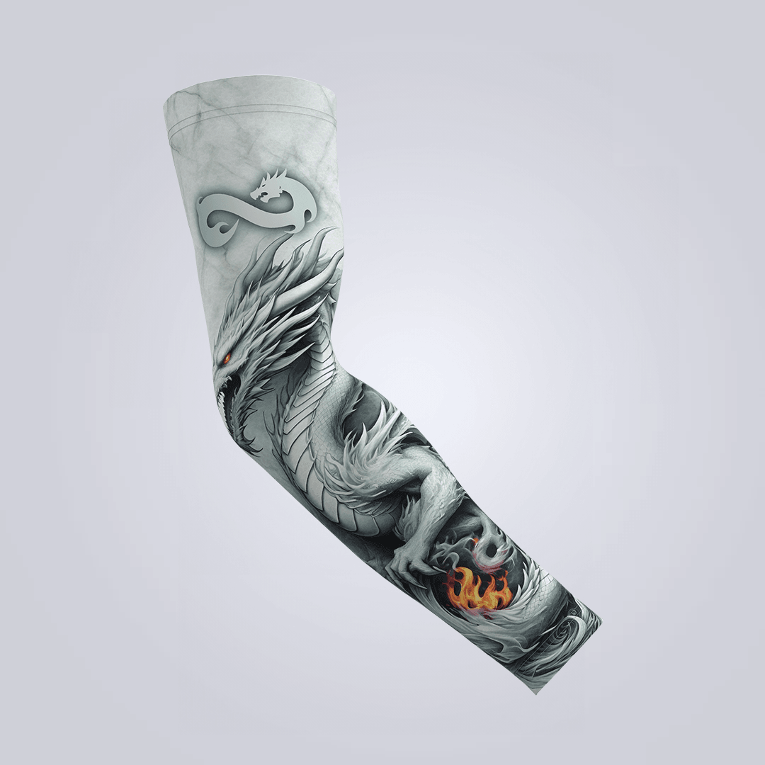 Eternal Fire White Dragon Sleeve