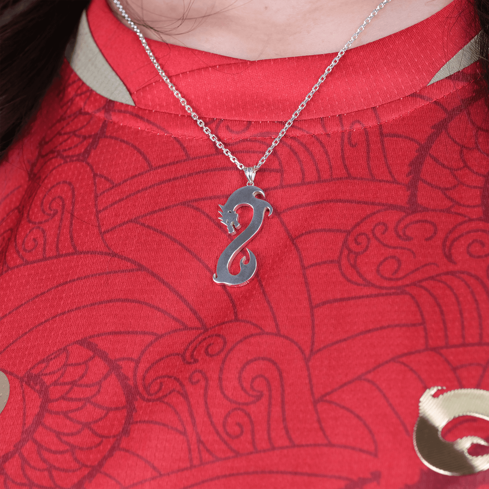 Eternal Fire Silver Necklace