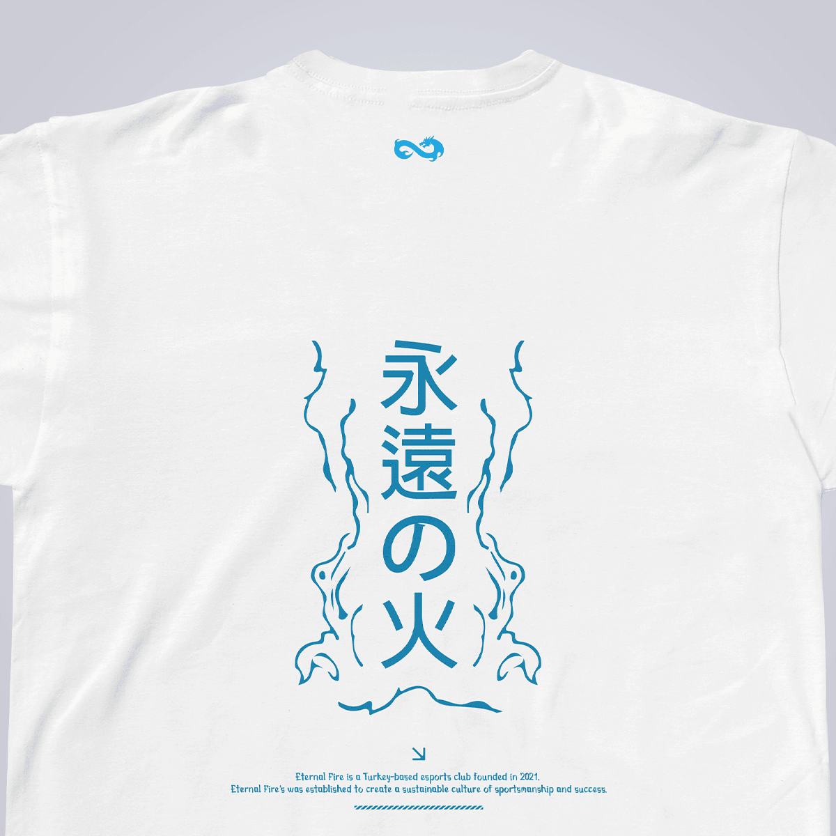 Eternal Fire Dragon White T-Shirt